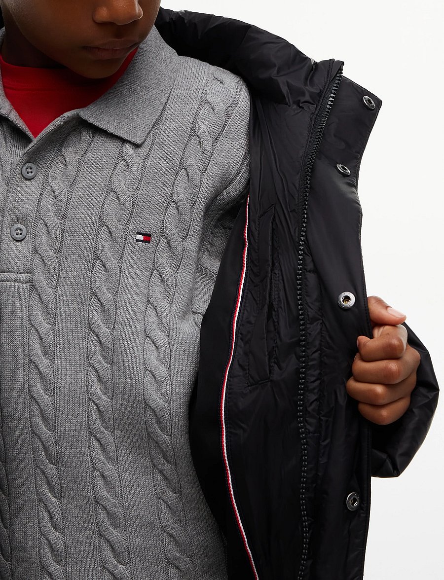 Tommy Hilfiger - ESSENTIAL PADDED PARKA - talvejoped - black - 5