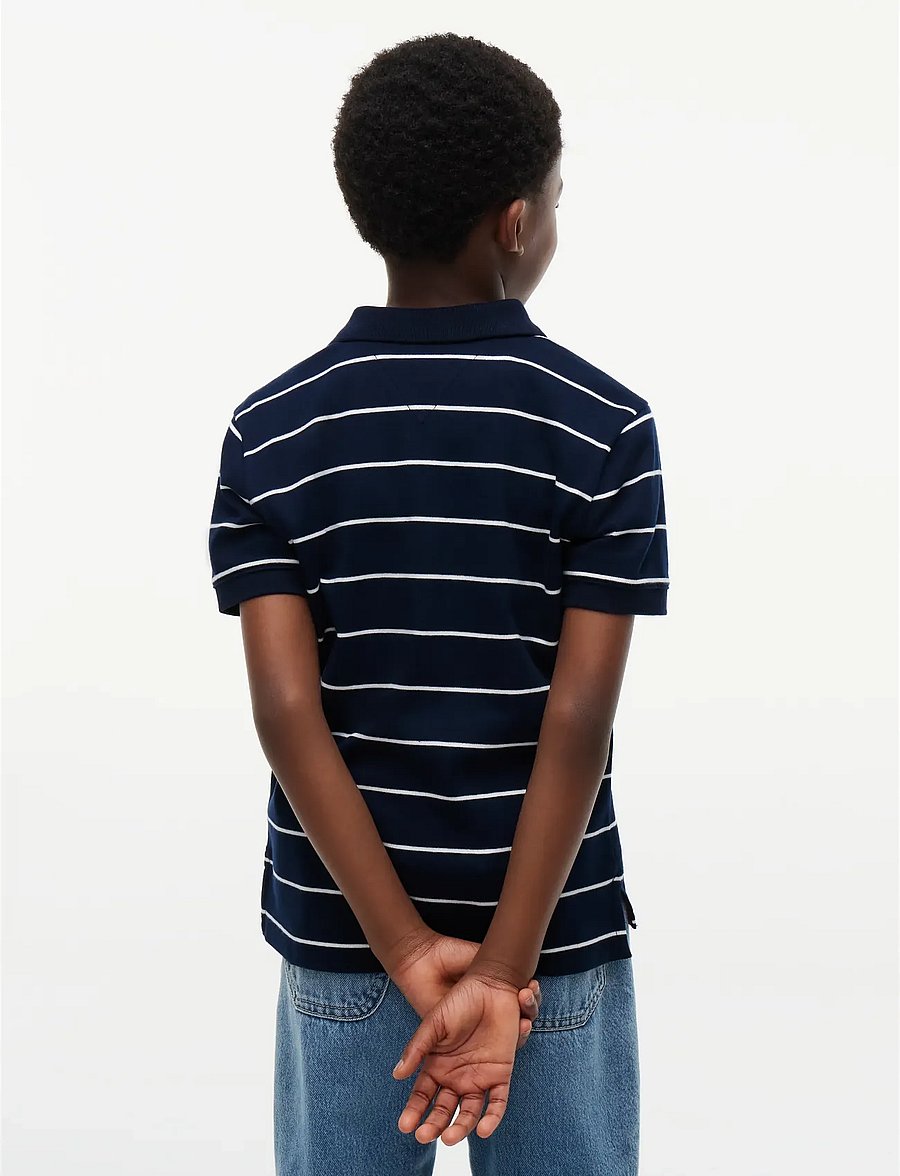 Tommy Hilfiger - INTERLOCK RWB POLO SS - kurzärmelig - dark blue white stripes - 2