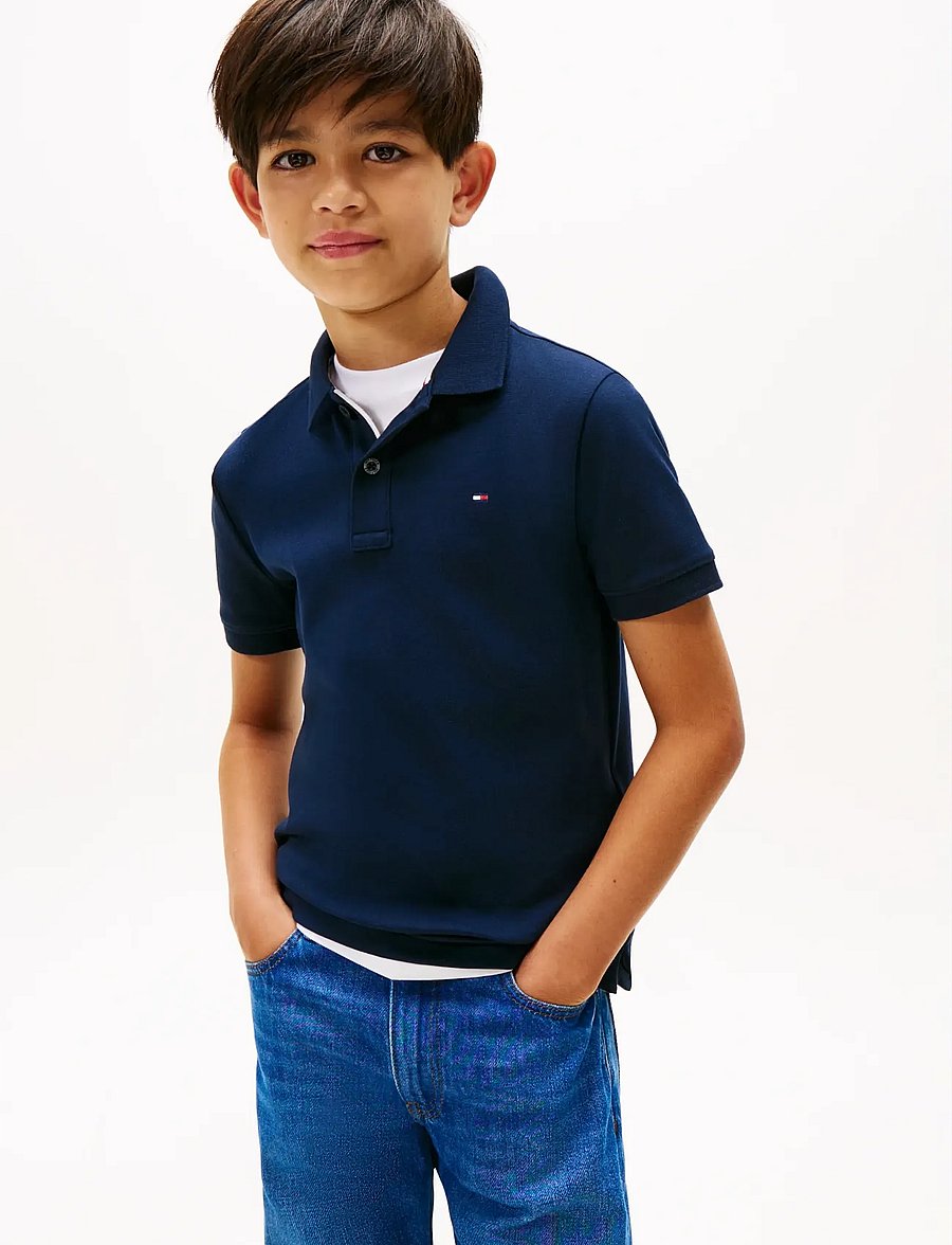 Tommy Hilfiger - INTERLOCK RWB POLO SS - lühikeste varrukatega polod - dark night navy - 0