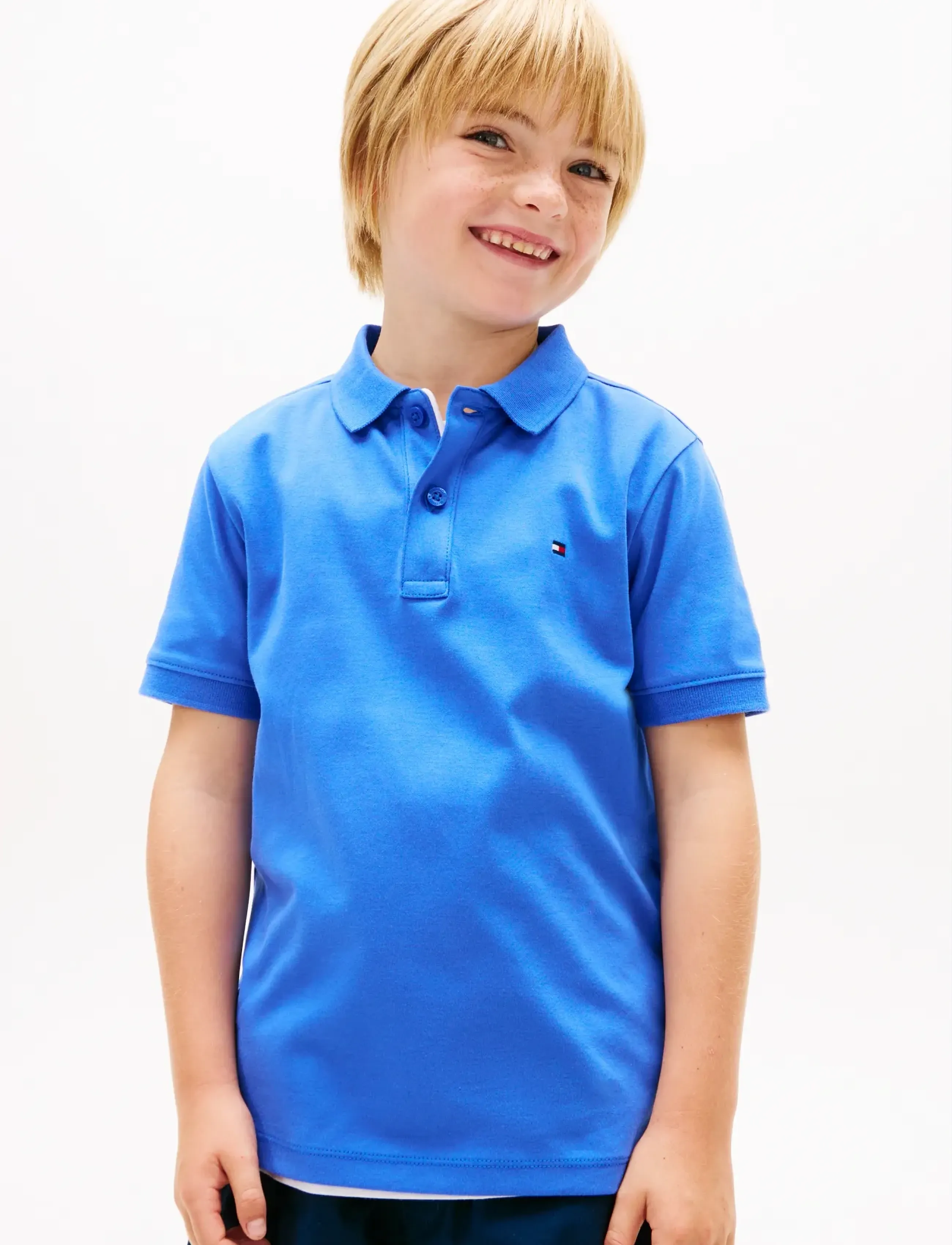 Tommy Hilfiger INTERLOCK RWB POLO SS - Tøj - EMPIRE BLUE / blue