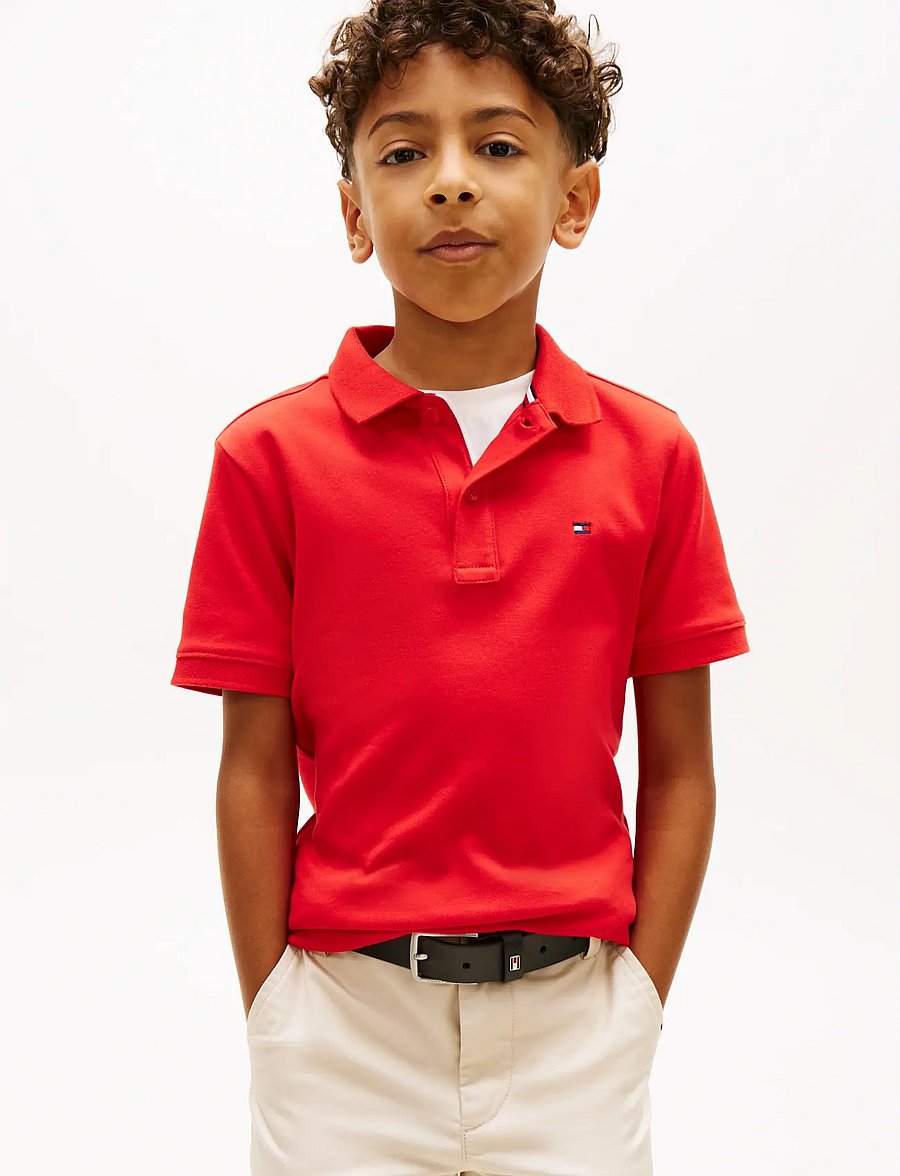 Tommy Hilfiger - INTERLOCK RWB POLO SS - lühikeste varrukatega polod - rapid red - 0