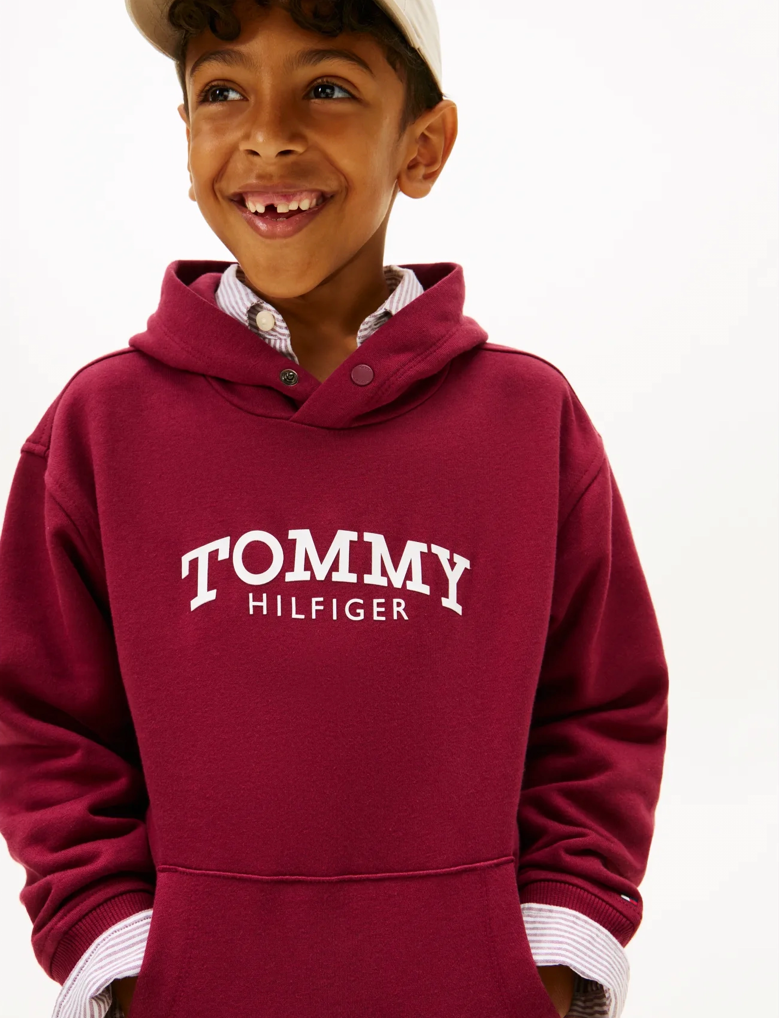 Tommy Hilfiger - MONOTYPE PRINT HOODIE - hættetrøjer - rich cherry - 4