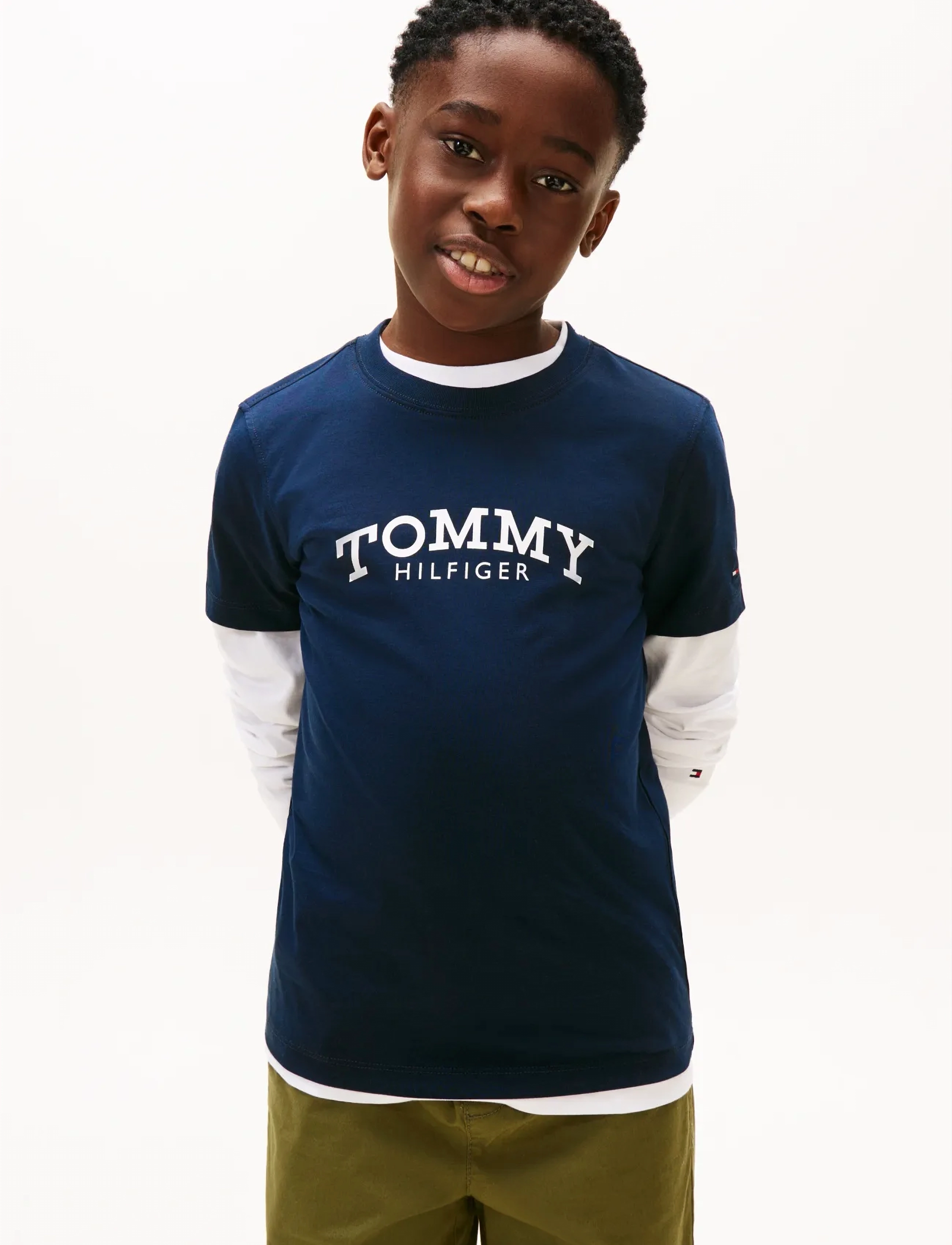 Tommy Hilfiger MONOTYPE PRINT GRAPHIC T-SHIRT - Tøj - DARK NIGHT NAVY / navy