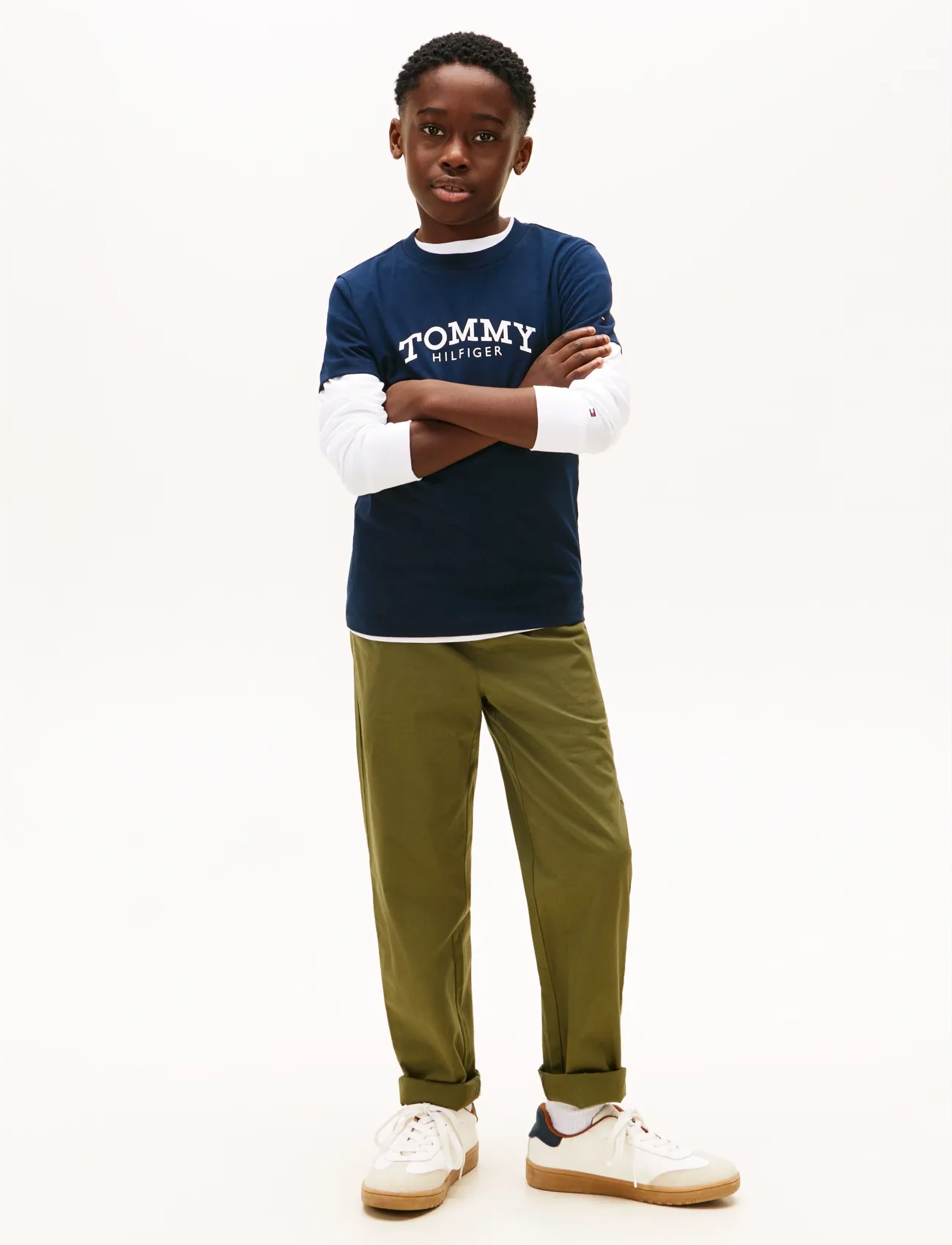 Tommy Hilfiger - MONOTYPE PRINT GRAPHIC T-SHIRT - kortærmede t-shirts - dark night navy - 2