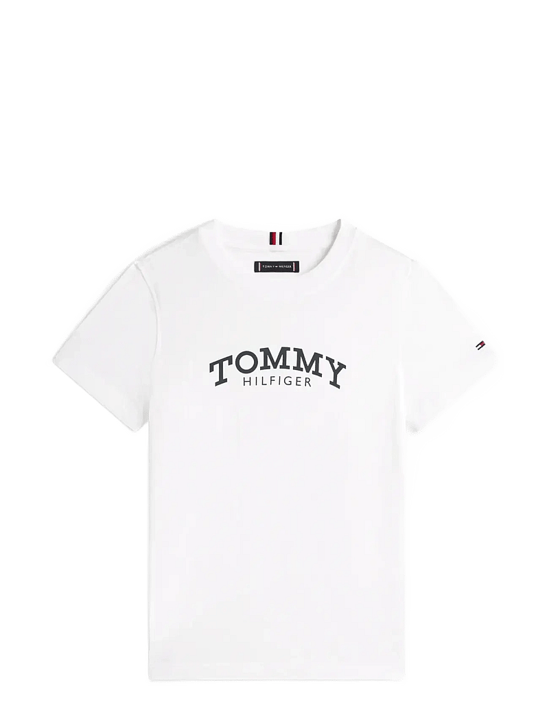 Tommy Hilfiger - MONOTYPE PRINT GRAPHIC T-SHIRT - kortærmede t-shirts - white - 1