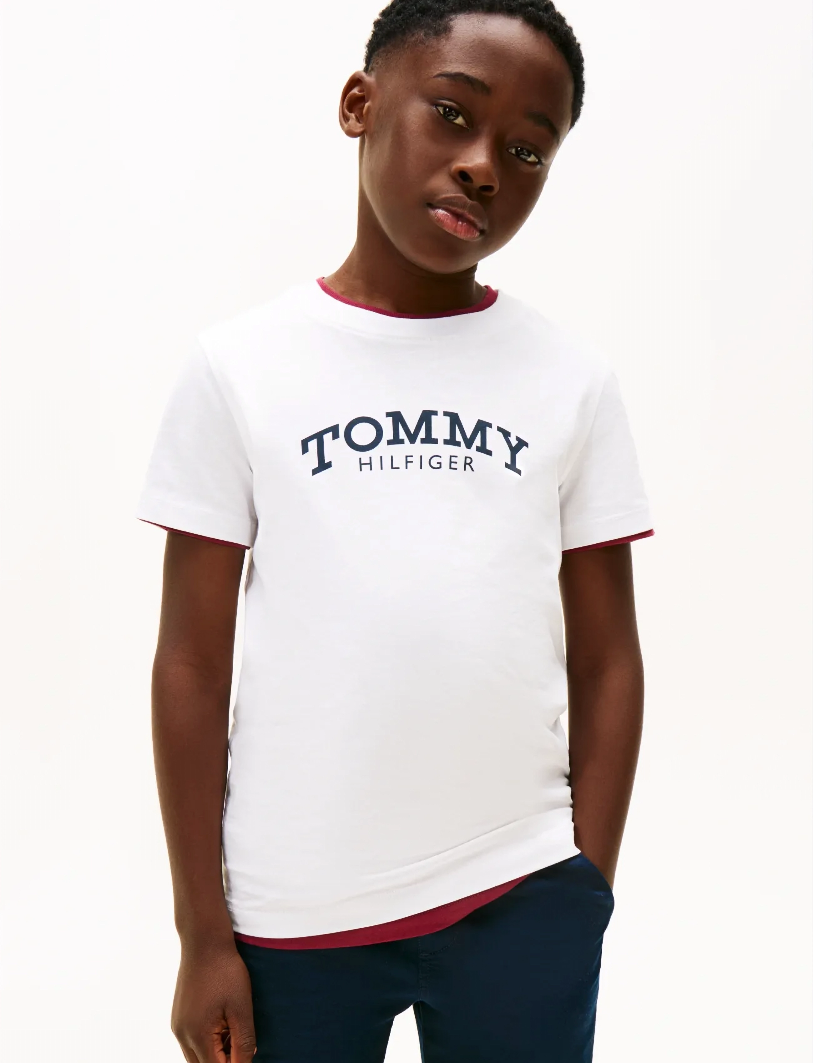 Tommy Hilfiger MONOTYPE PRINT GRAPHIC T-SHIRT - Kortärmade t-shirts - WHITE / white
