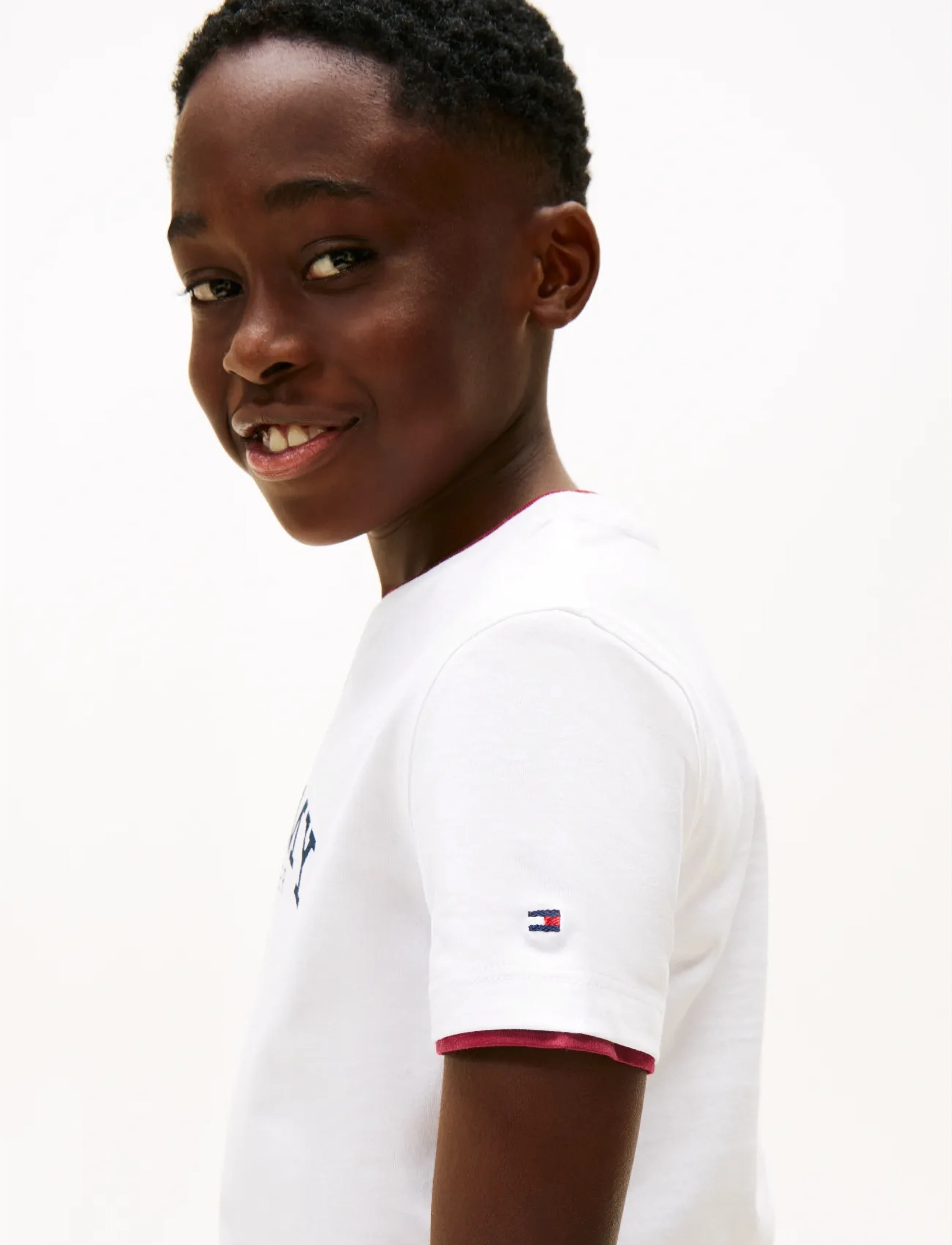 Tommy Hilfiger - MONOTYPE PRINT GRAPHIC T-SHIRT - kortærmede t-shirts - white - 4