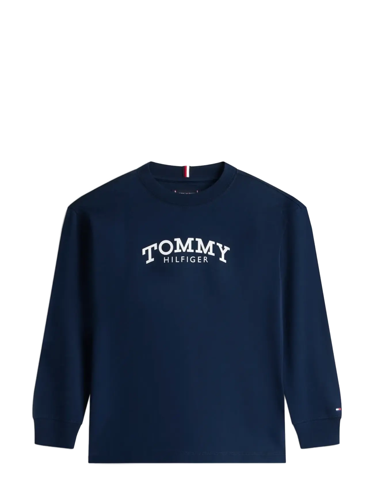 MONOTYPE PRINT T-SHIRT LS - DARK NIGHT NAVY