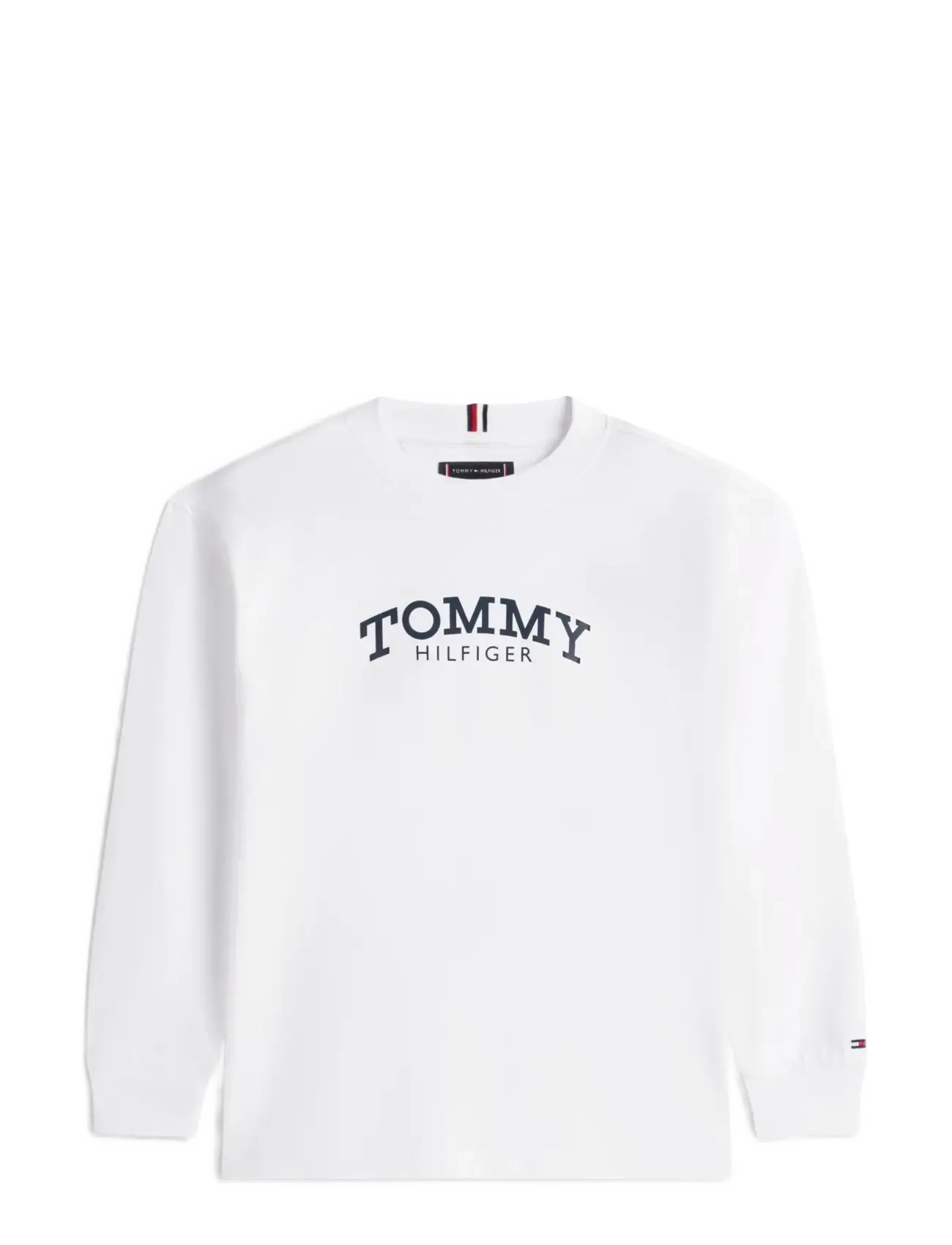 Tommy Hilfiger MONOTYPE PRINT T-SHIRT LS - Kläder - WHITE / white