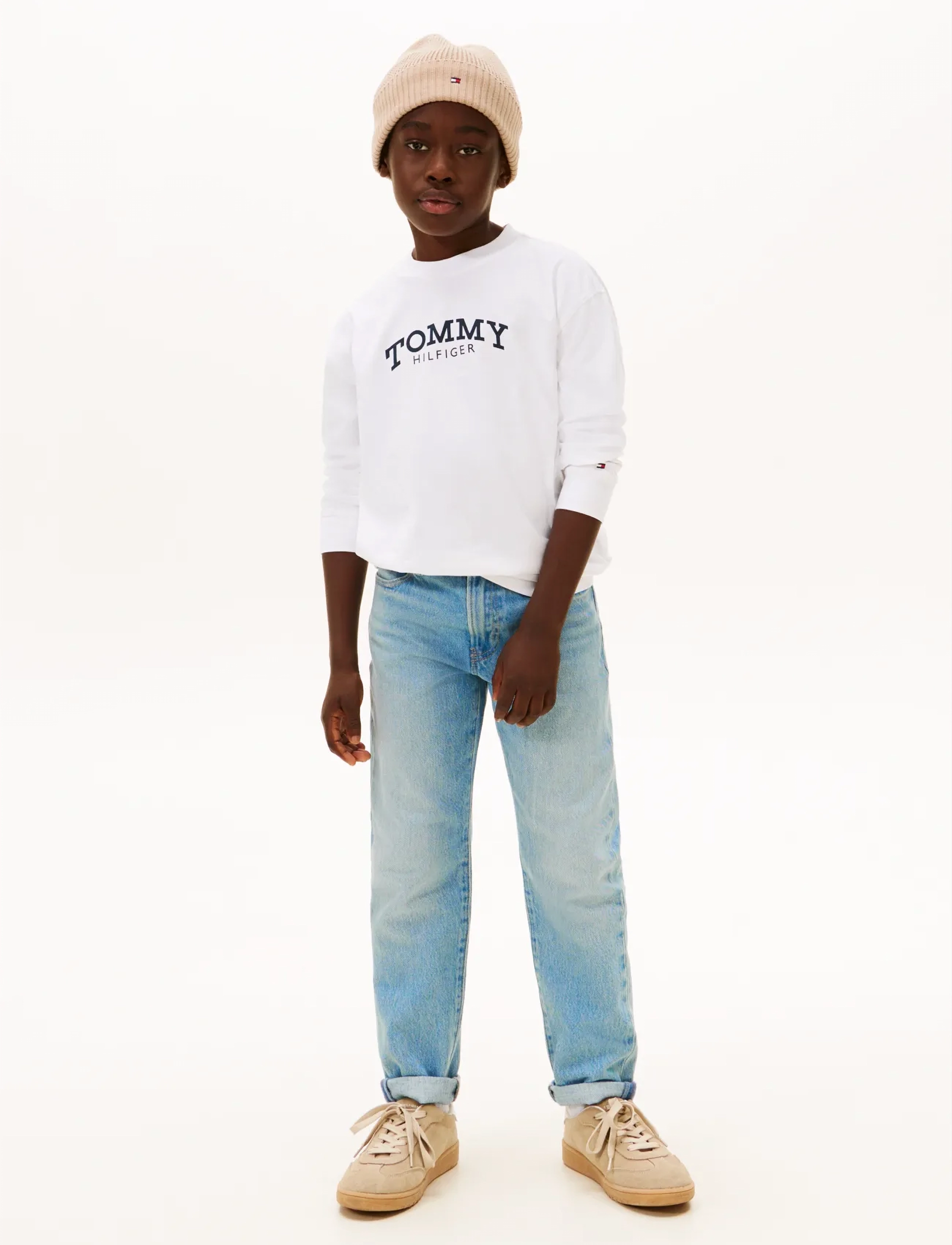 Tommy Hilfiger - MONOTYPE PRINT T-SHIRT LS - t-shirts à manches longues - white - 2