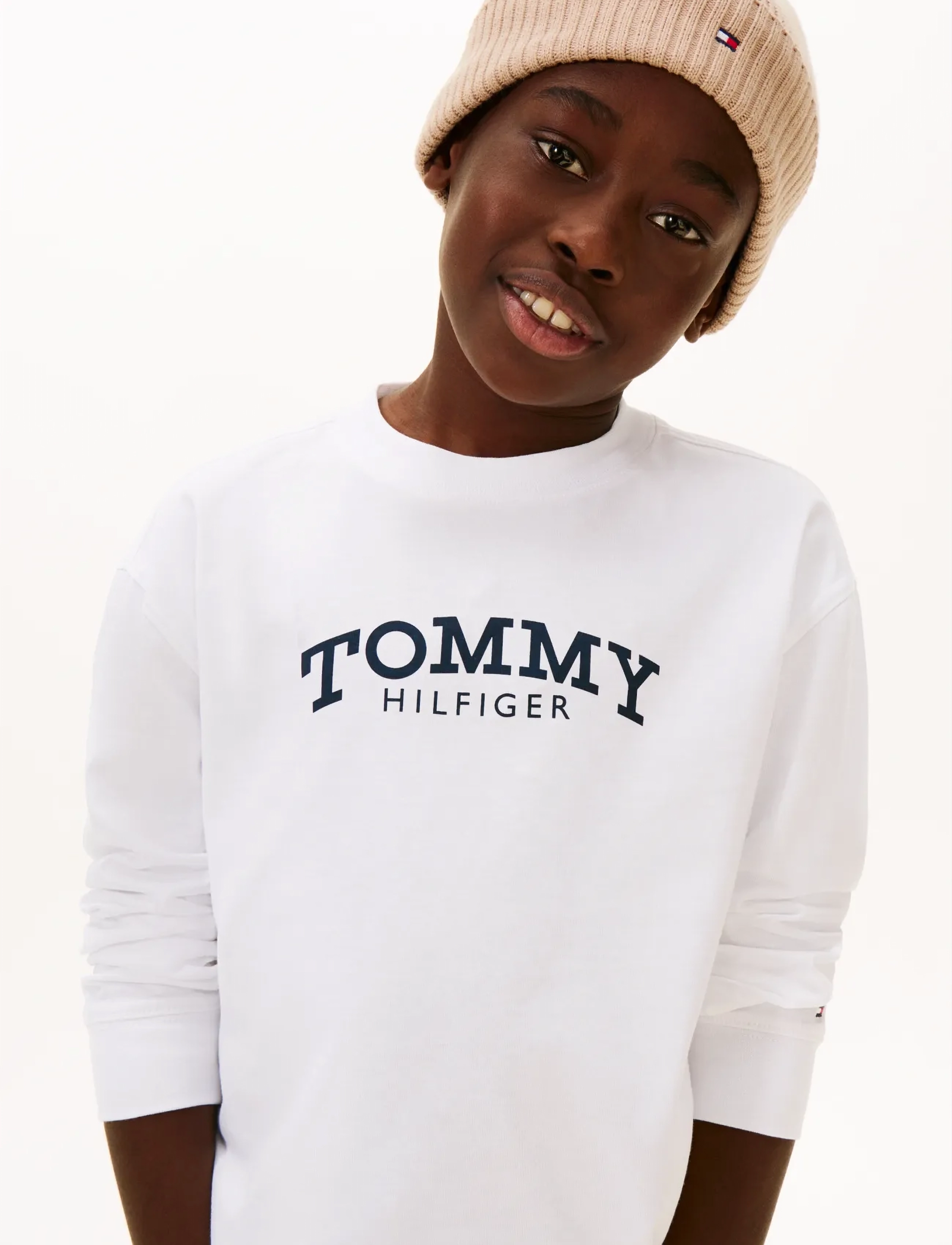 Tommy Hilfiger - MONOTYPE PRINT T-SHIRT LS - t-shirts à manches longues - white - 4