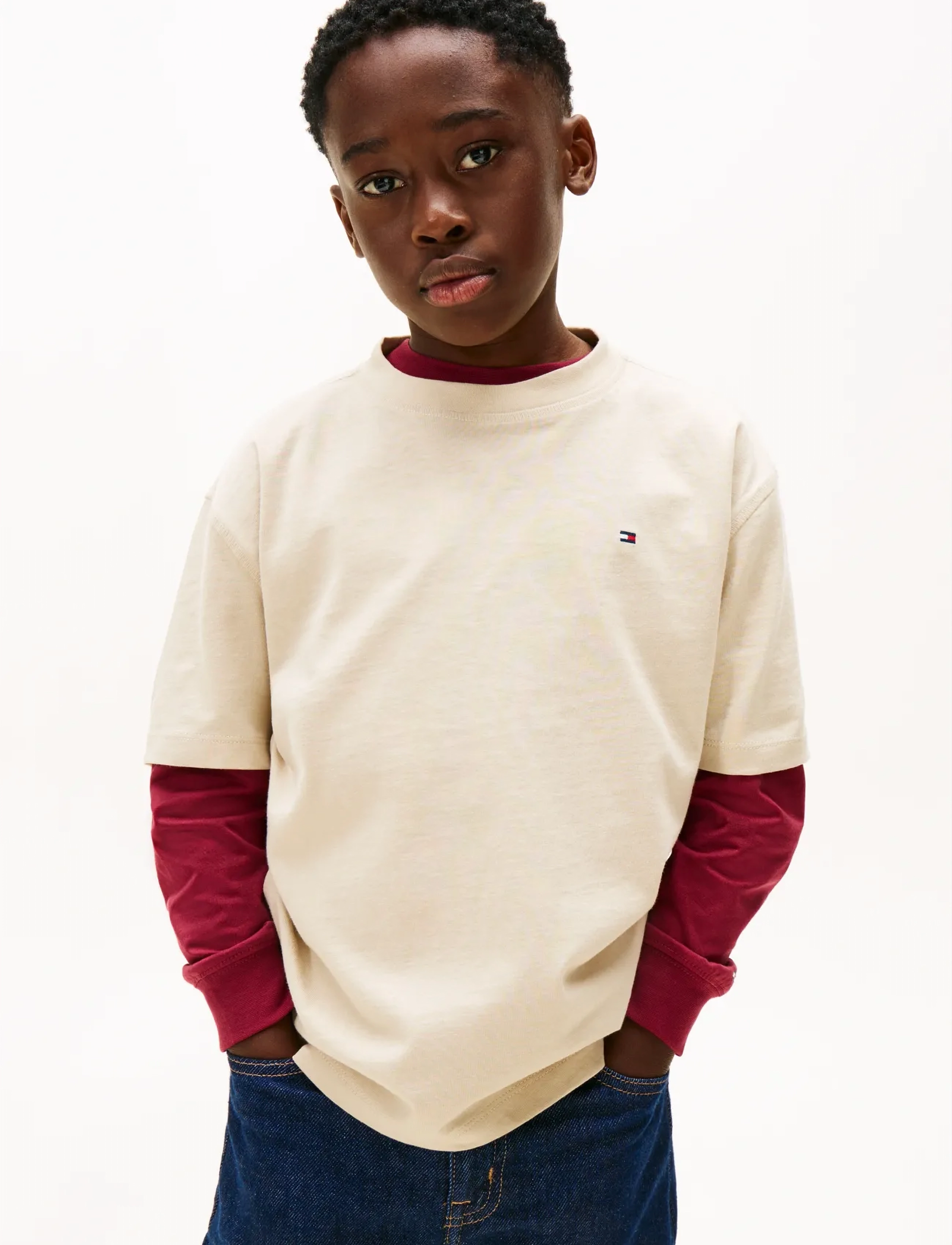 Tommy Hilfiger WASHED FADED GRAPHIC T-SHIRT SS - Oberteile & T-Shirts - GULF SAND / beige