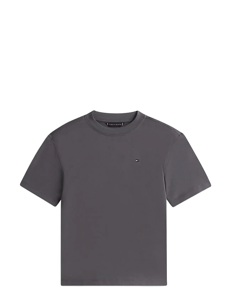 Tommy Hilfiger - WASHED FADED GRAPHIC T-SHIRT SS - kurzärmelige - washed black - 1