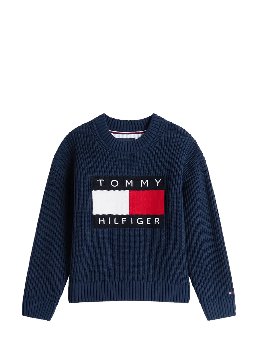 Tommy Hilfiger - HERITAGE FLAG SWEATER - pullover - dark night navy - 1