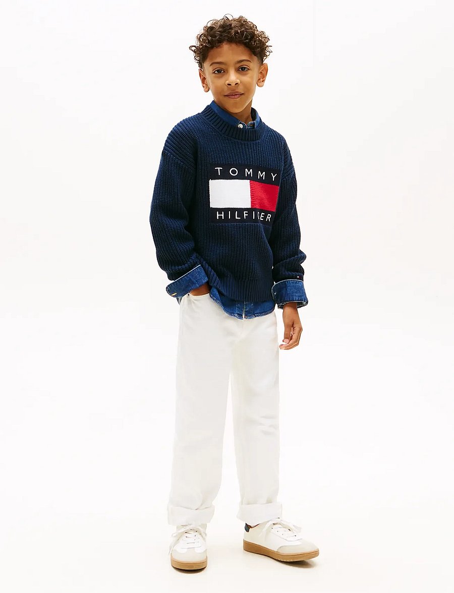 Tommy Hilfiger - HERITAGE FLAG SWEATER - pullover - dark night navy - 3
