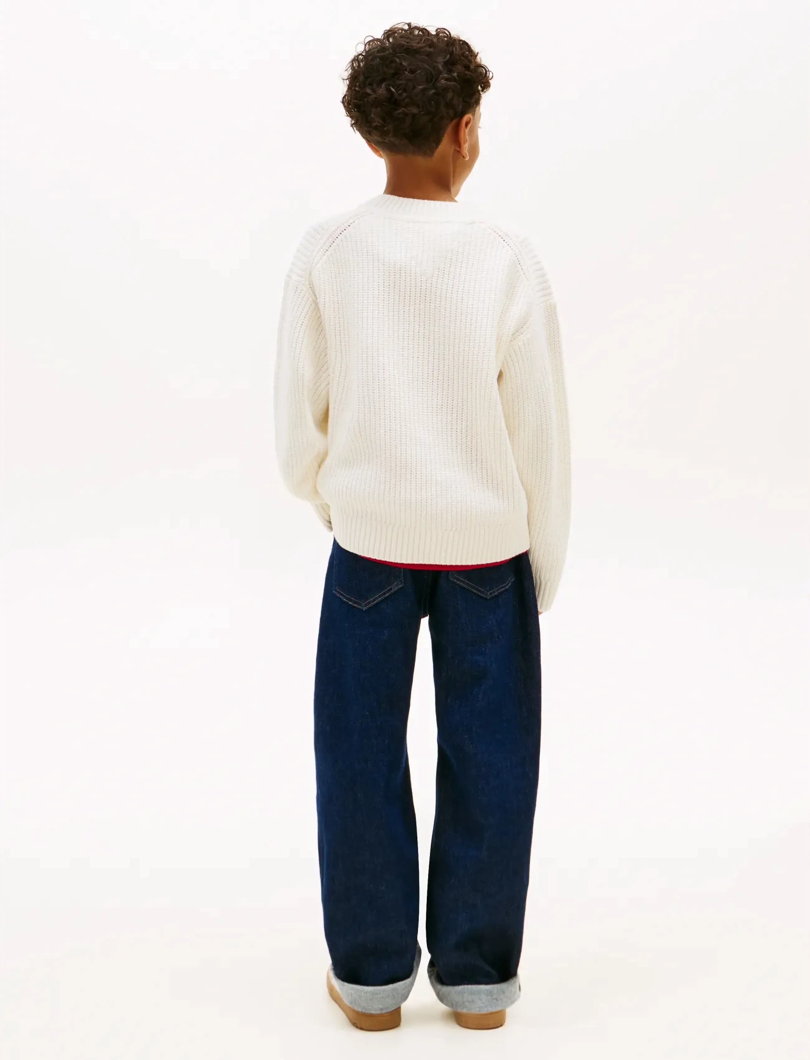 Tommy Hilfiger - HERITAGE FLAG SWEATER - džemprid - ivory silk - 2