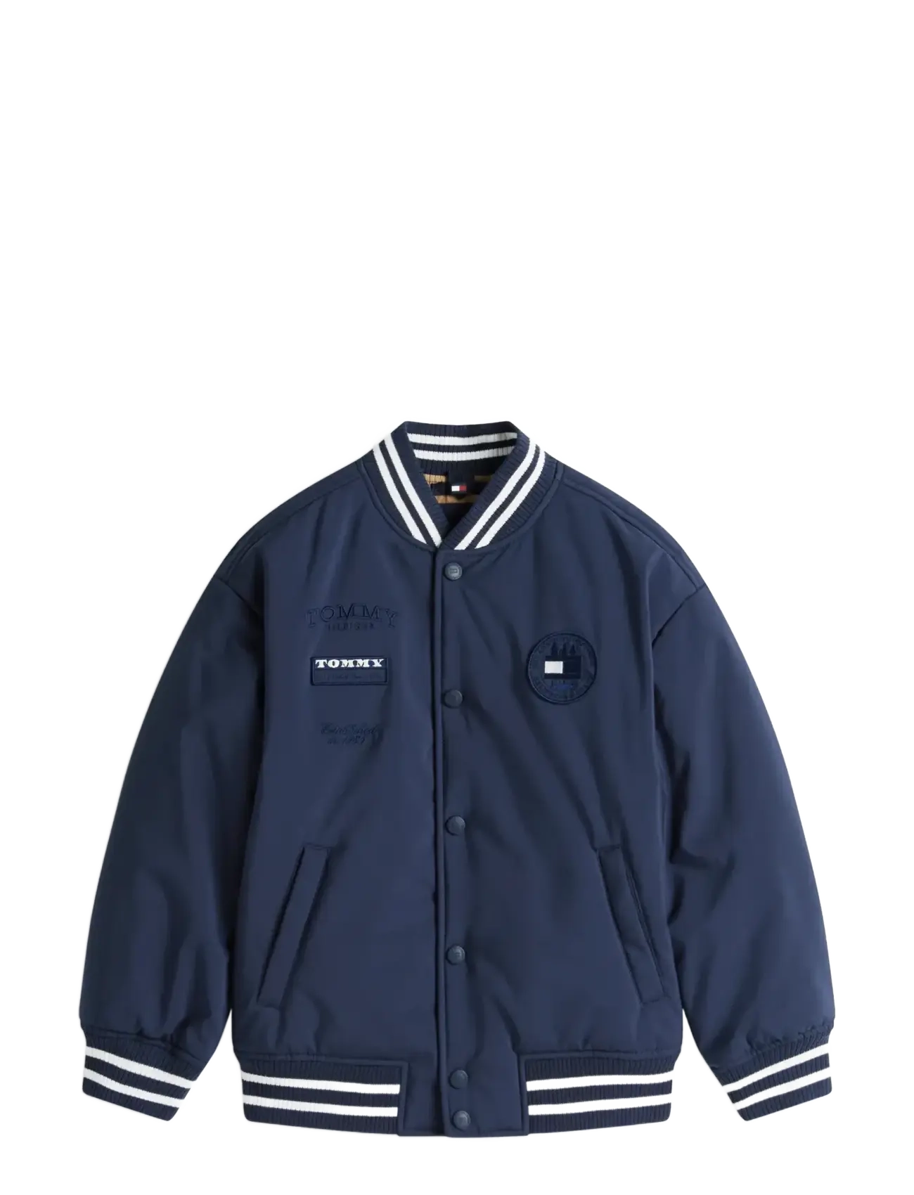 TOMMY HILFIGER Gefüttert Graphic Bomber Navy - 164 - Kinder