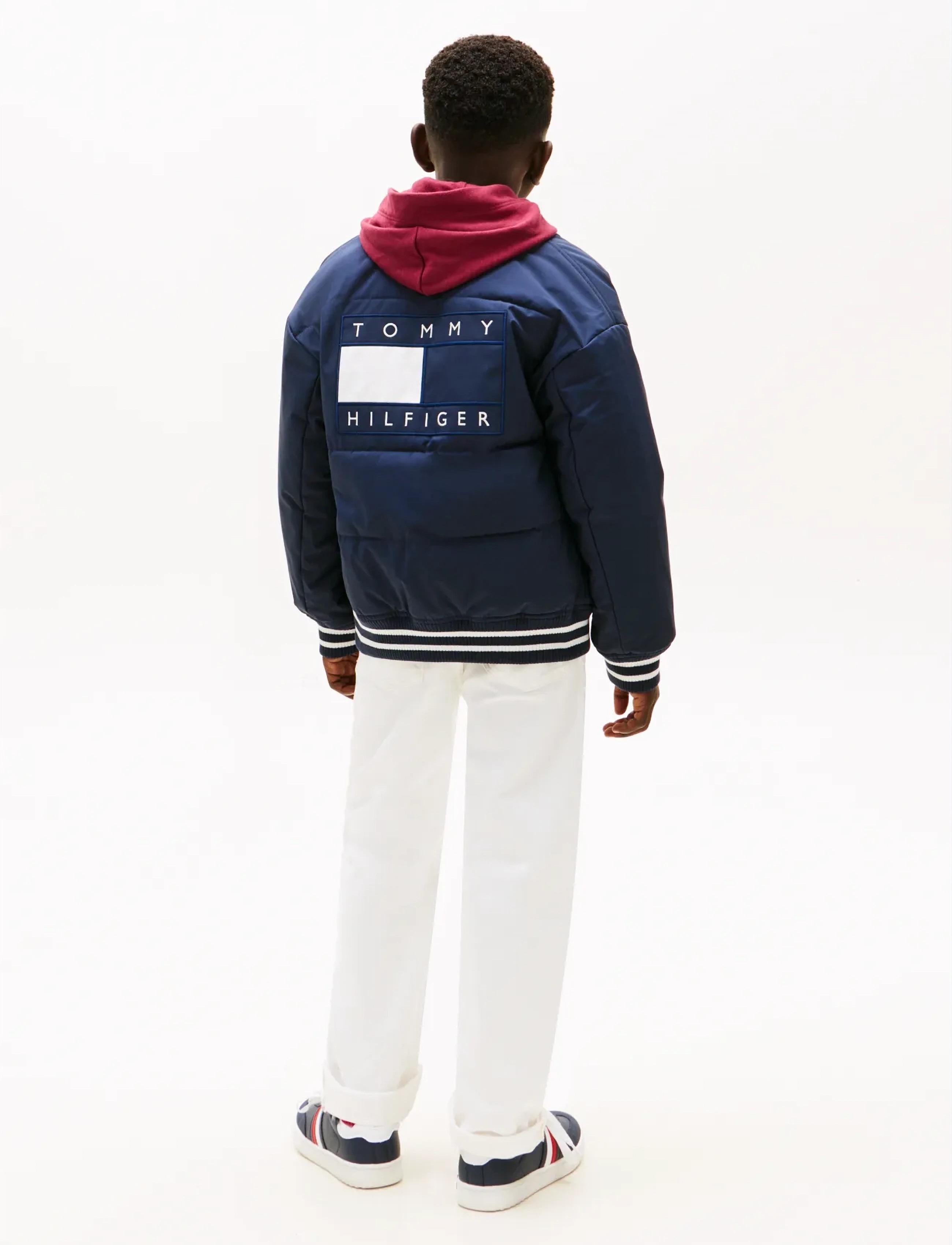 Tommy Hilfiger - PADDED GRAPHIC BOMBER - tepitud jakid - dark night navy - 2