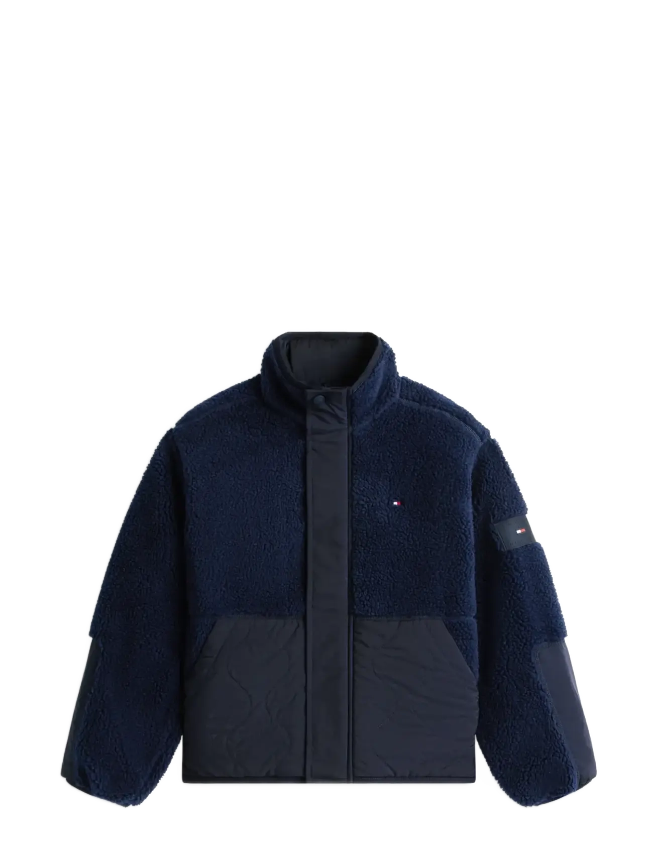 Tommy Hilfiger TEDDY QUILTED BOMBER - Frühlingsjacken - DARK NIGHT NAVY / navy