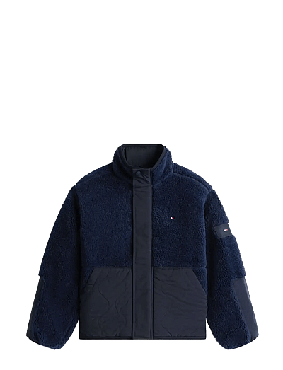 Tommy Hilfiger TEDDY QUILTED BOMBER - Jackets - DARK NIGHT NAVY / navy