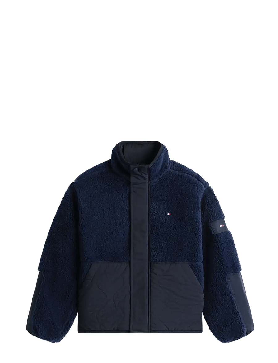 Tommy Hilfiger - TEDDY QUILTED BOMBER - quilted jackets - dark night navy - 1