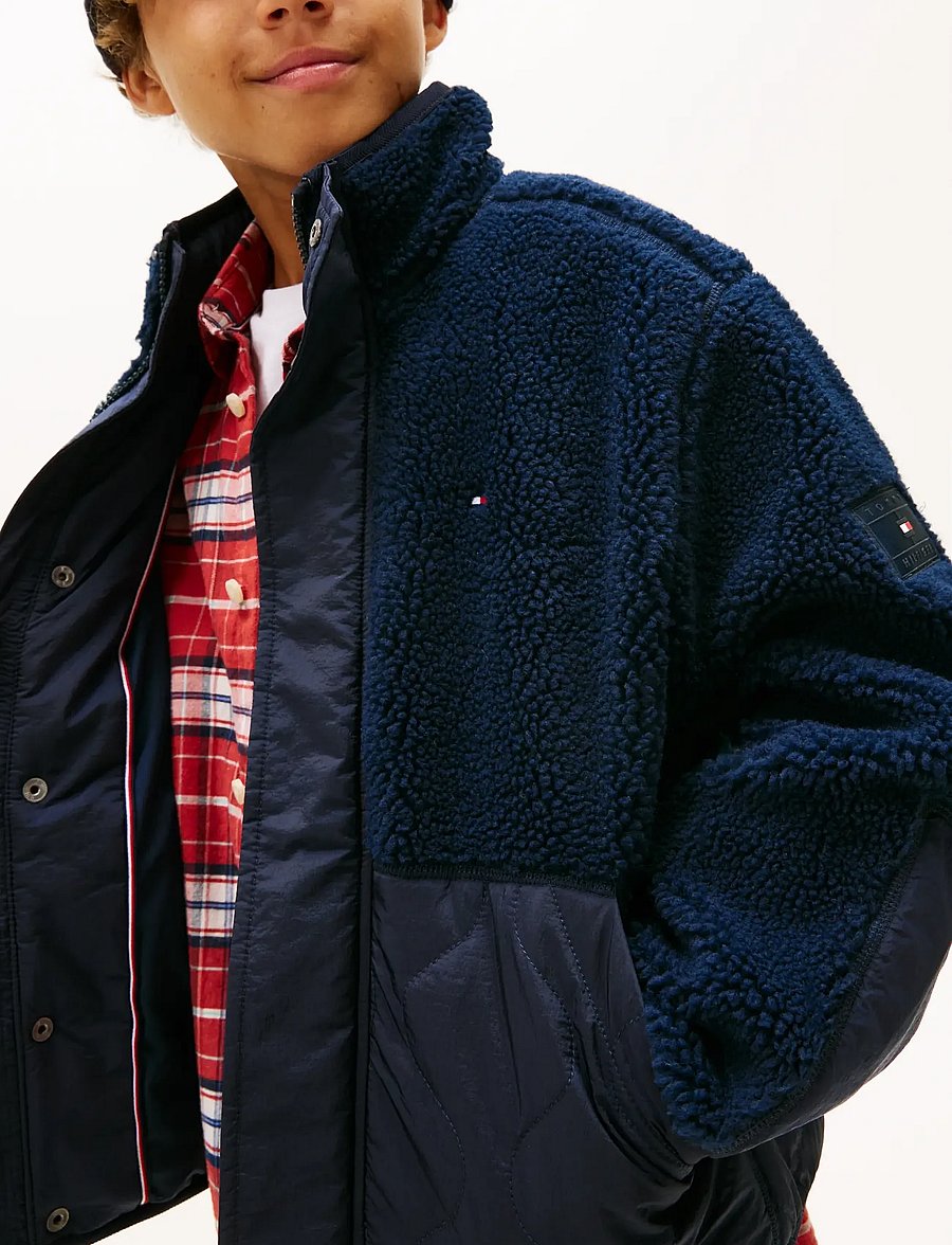 Tommy Hilfiger - TEDDY QUILTED BOMBER - quilted jackets - dark night navy - 4