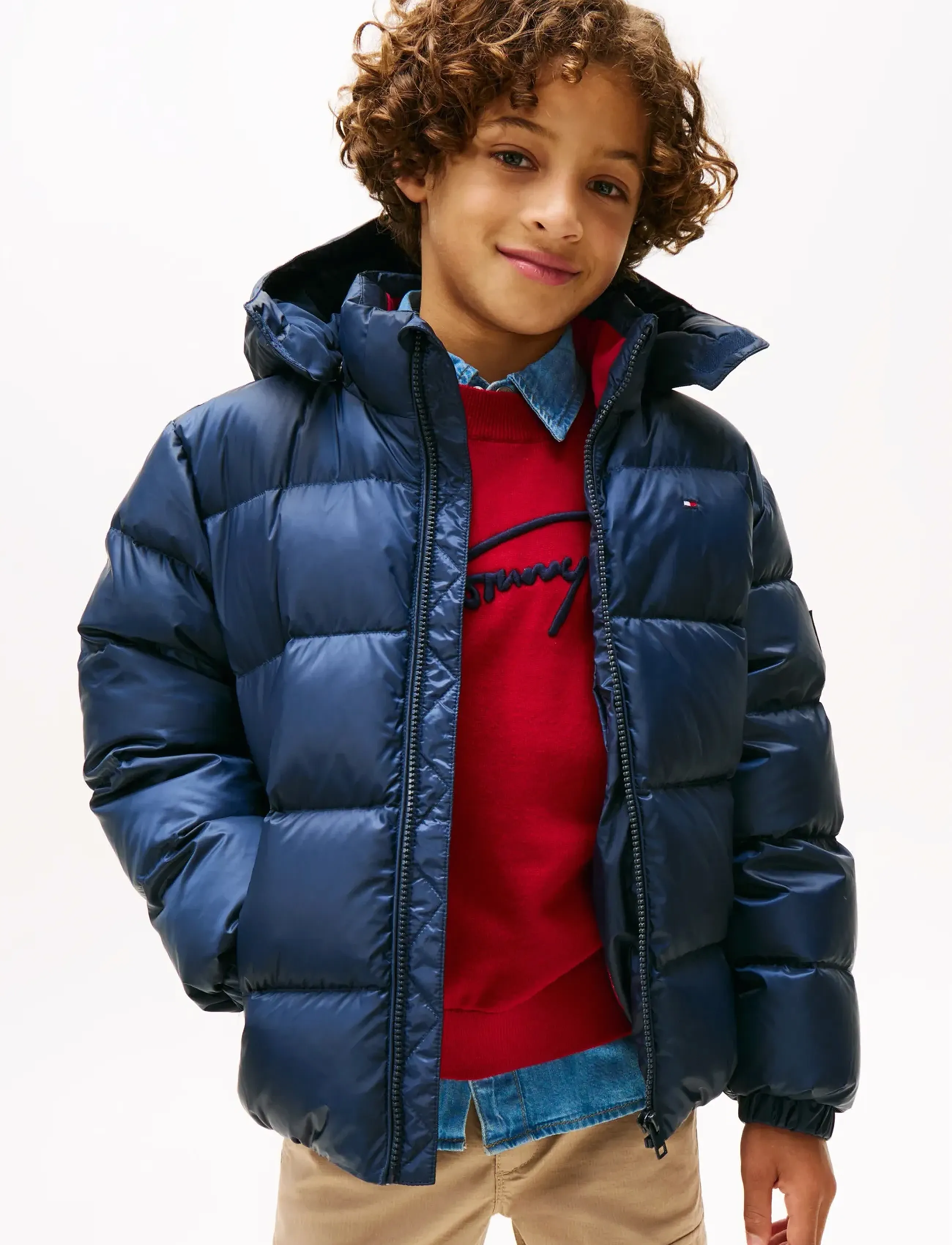 Tommy Hilfiger ESSENTIAL DOWN JACKET - Vinterjackor - DARK BLUE / navy
