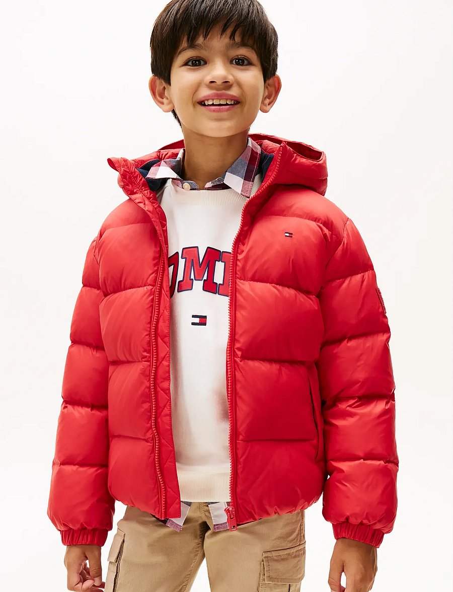 Tommy Hilfiger - ESSENTIAL DOWN JACKET - vinterjackor - medium red - 0