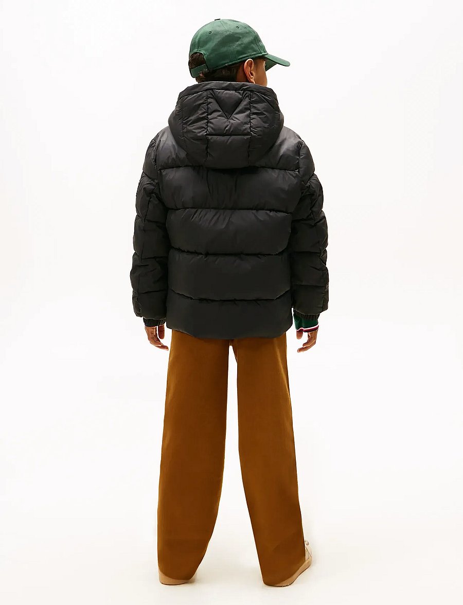 Tommy Hilfiger - MATT AND SHINE EMBOSSED JACKET - ziemas jakas - black - 3