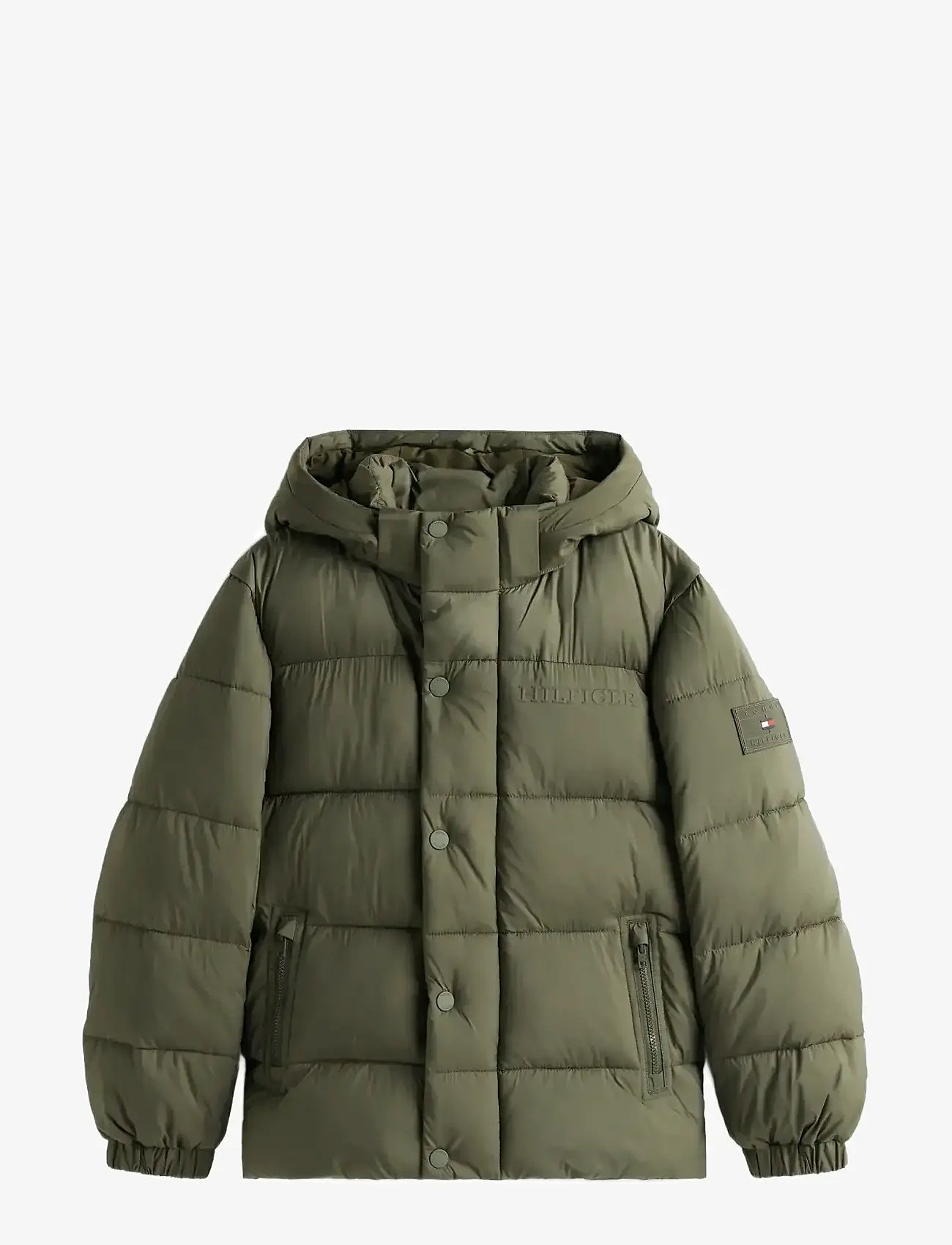 Tommy Hilfiger - MATT AND SHINE EMBOSSED JACKET - vinterjackor - pewter green - 1