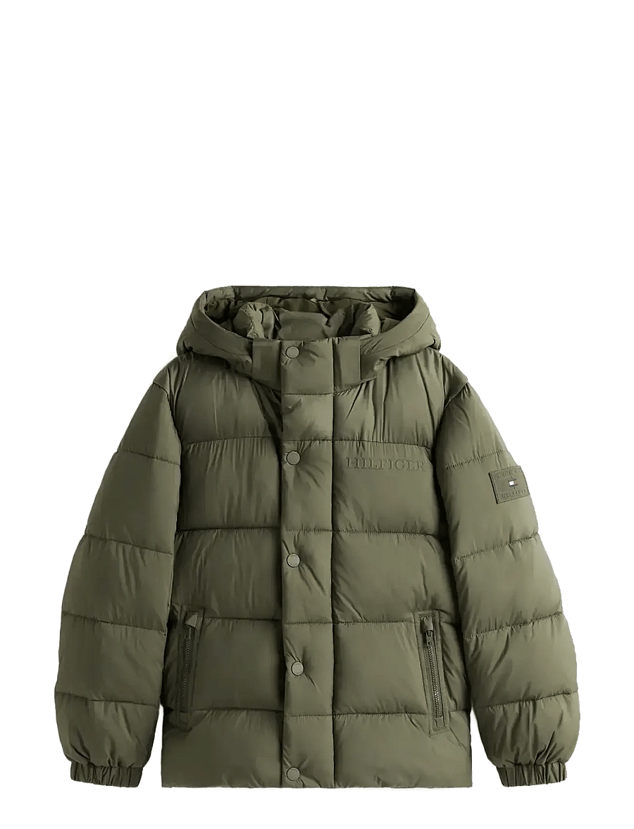Tommy Hilfiger - MATT AND SHINE EMBOSSED JACKET - winterjacke - pewter green - 1