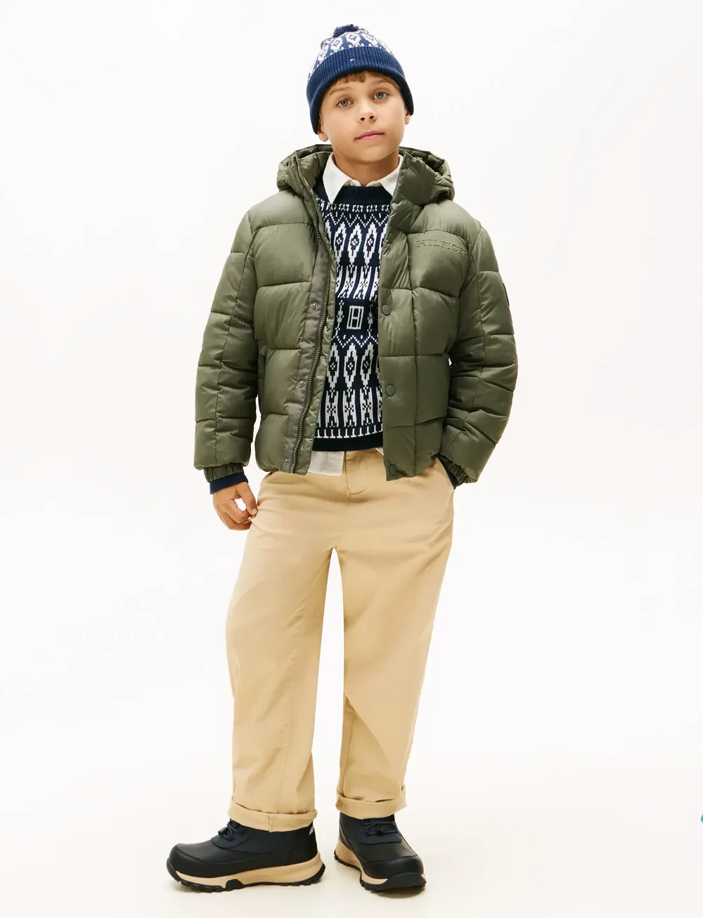 Tommy Hilfiger - MATT AND SHINE EMBOSSED JACKET - vinterjackor - pewter green - 2