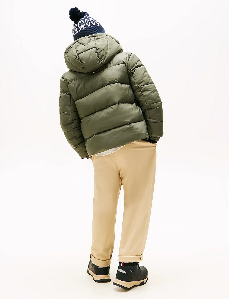 Tommy Hilfiger - MATT AND SHINE EMBOSSED JACKET - winterjacke - pewter green - 3