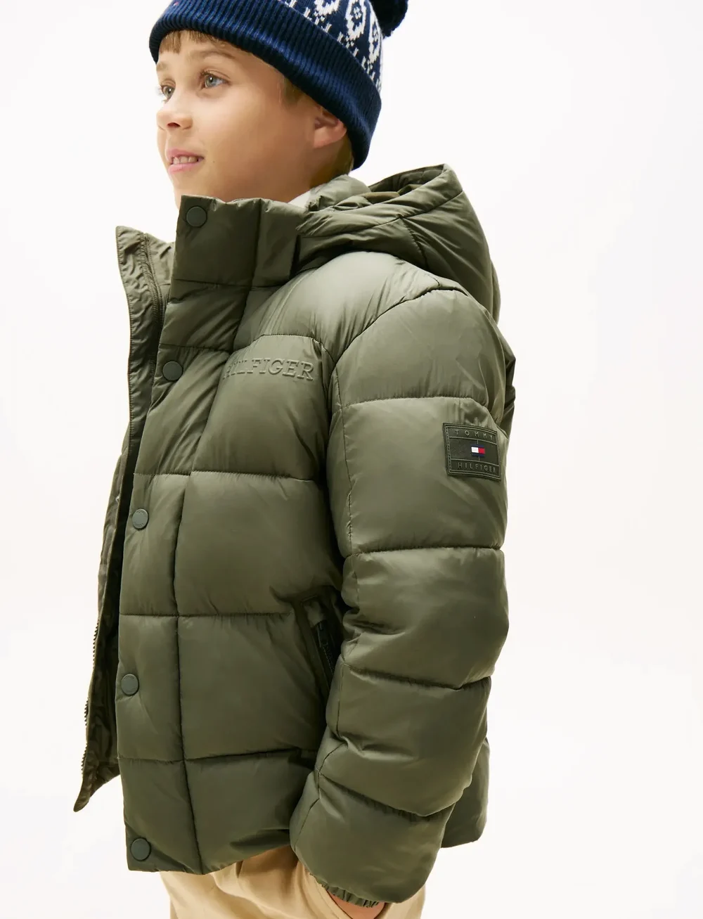 Tommy Hilfiger - MATT AND SHINE EMBOSSED JACKET - vinterjackor - pewter green - 4