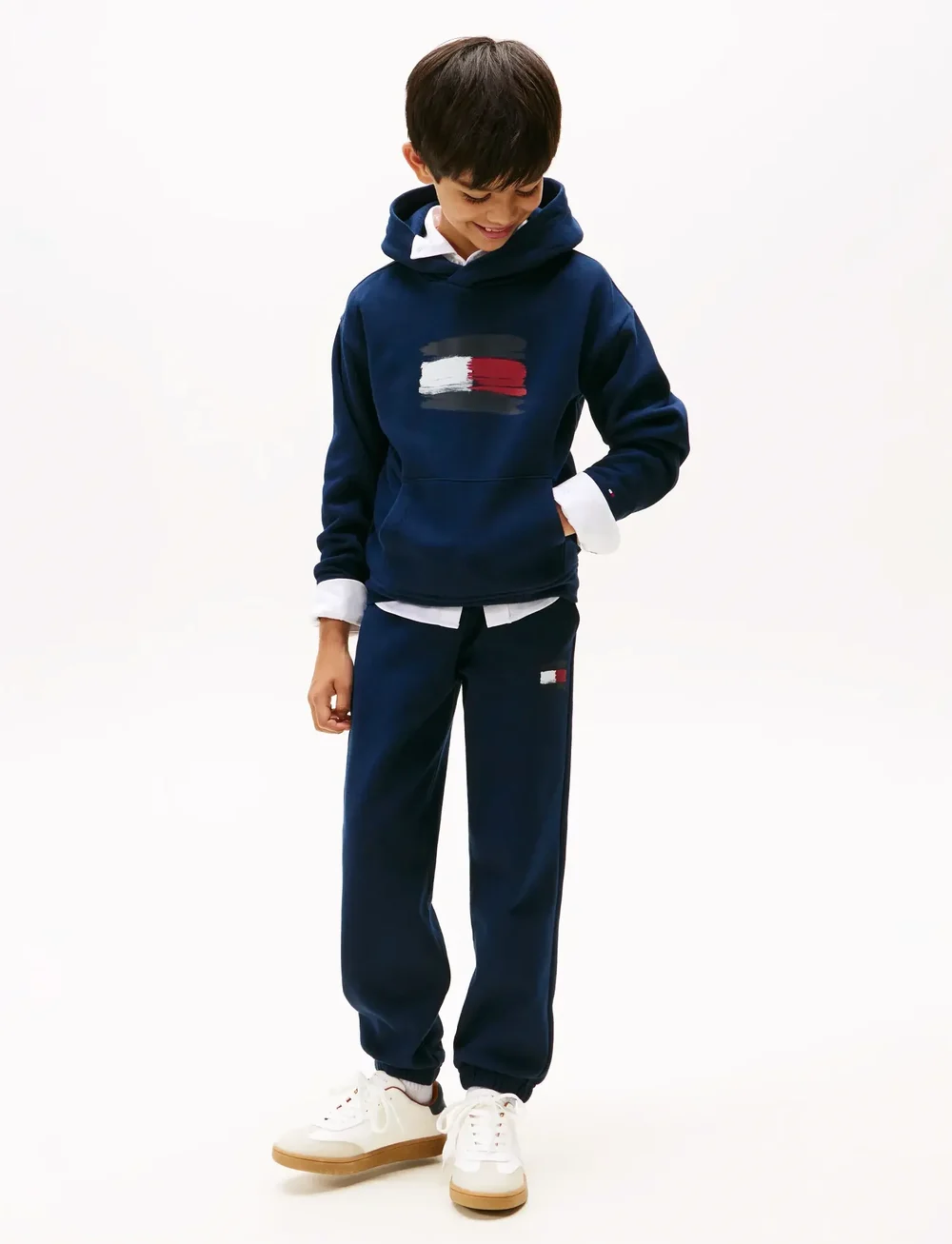 Tommy Hilfiger - FLAG HOODIE - kapuzenpullover - dark night navy - 2