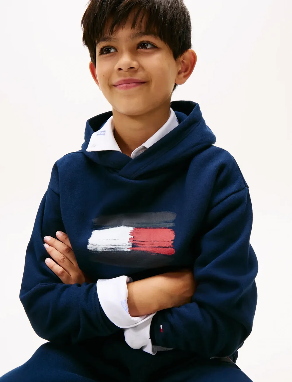 Tommy Hilfiger - FLAG HOODIE - kapuzenpullover - dark night navy - 4