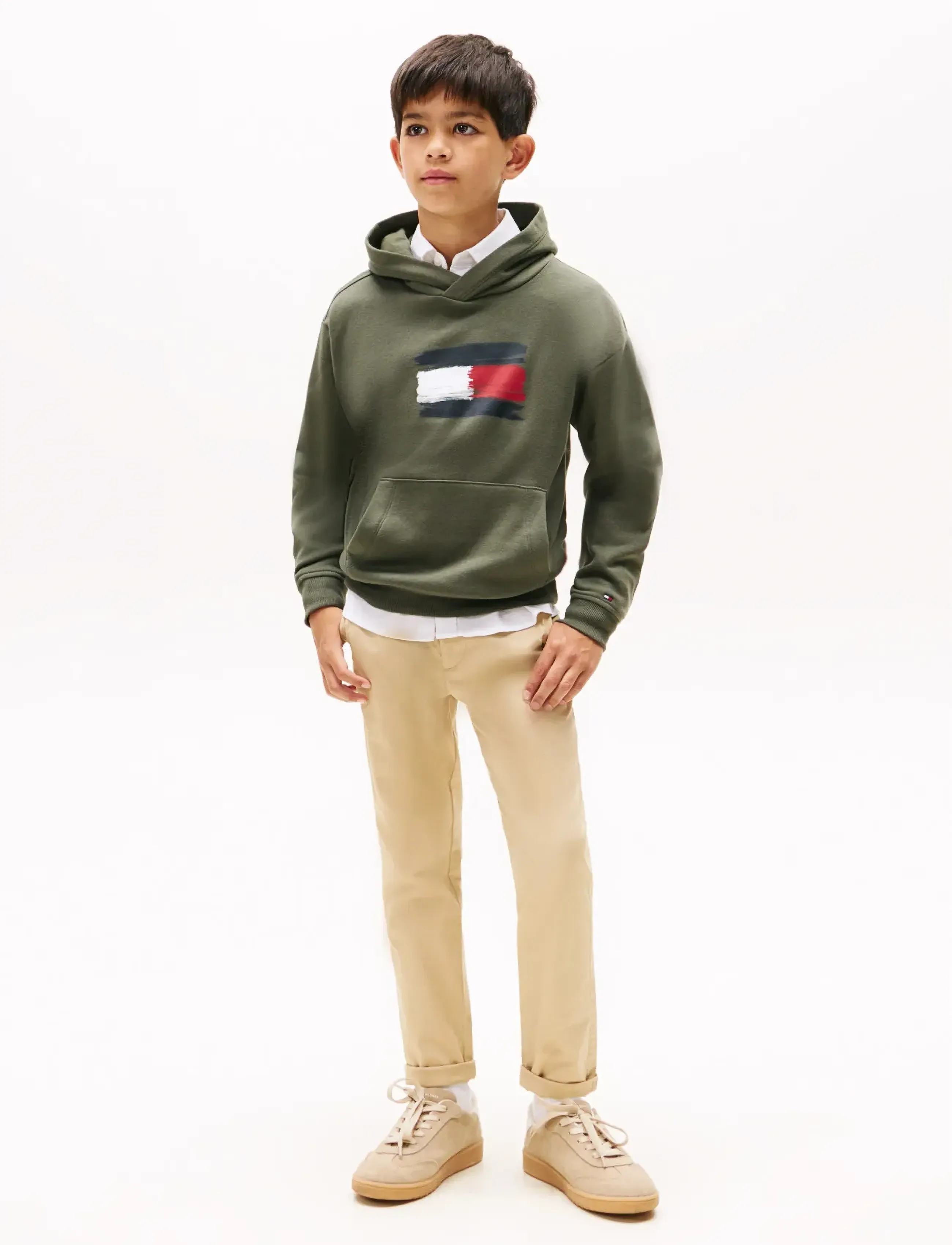 Tommy Hilfiger - FLAG HOODIE - kapuzenpullover - pewter green - 2