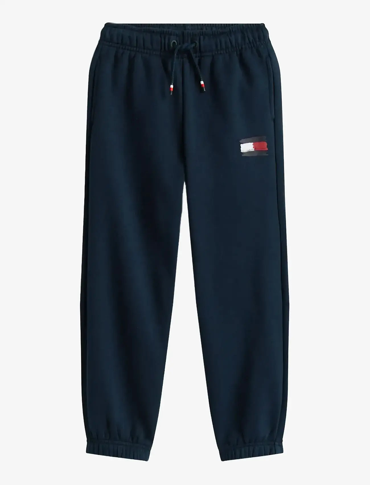 Tommy Hilfiger - FLAG SWEATPANTS - mjukisbyxor - dark night navy - 1