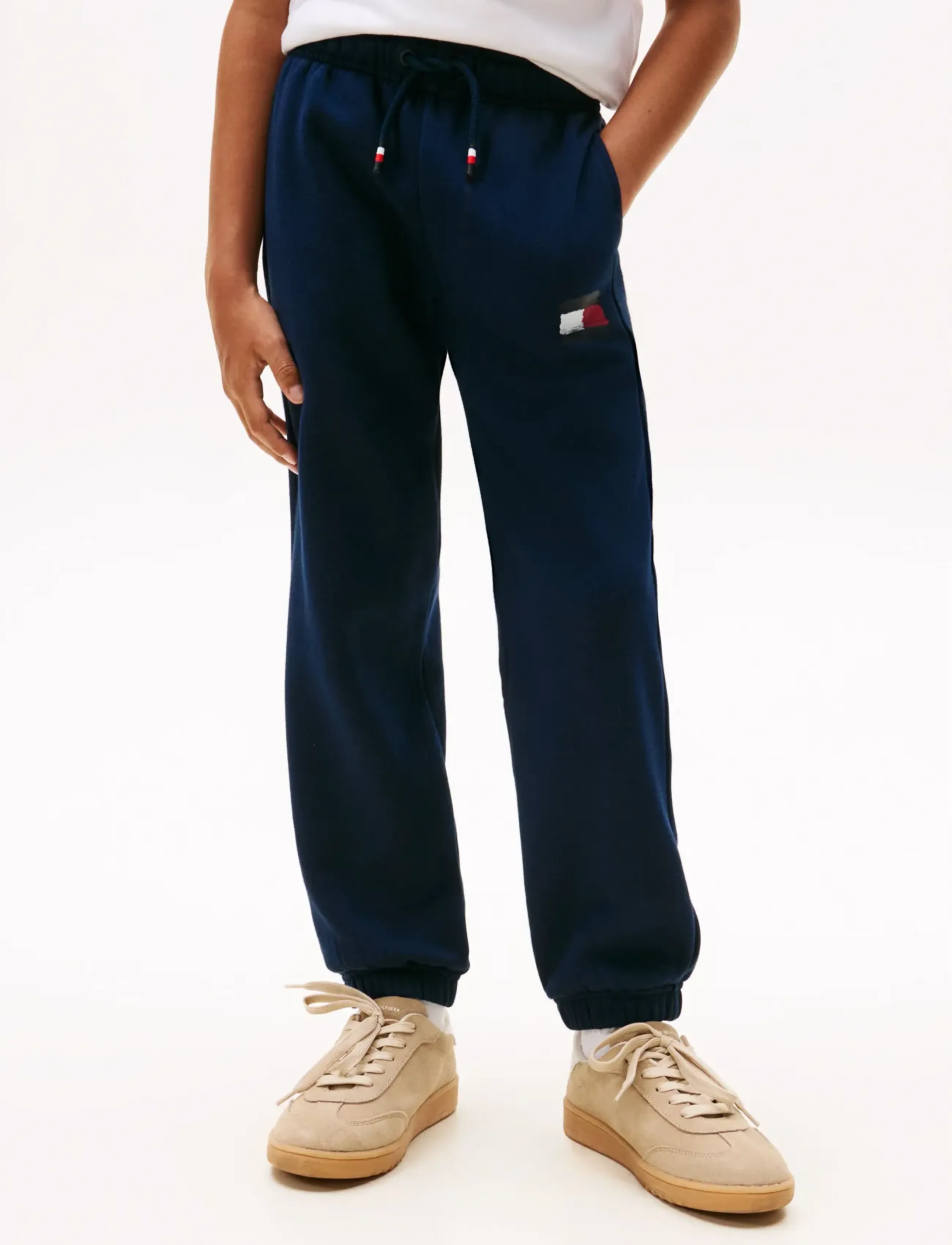 Tommy Hilfiger - FLAG SWEATPANTS - jogginghosen - dark night navy - 4
