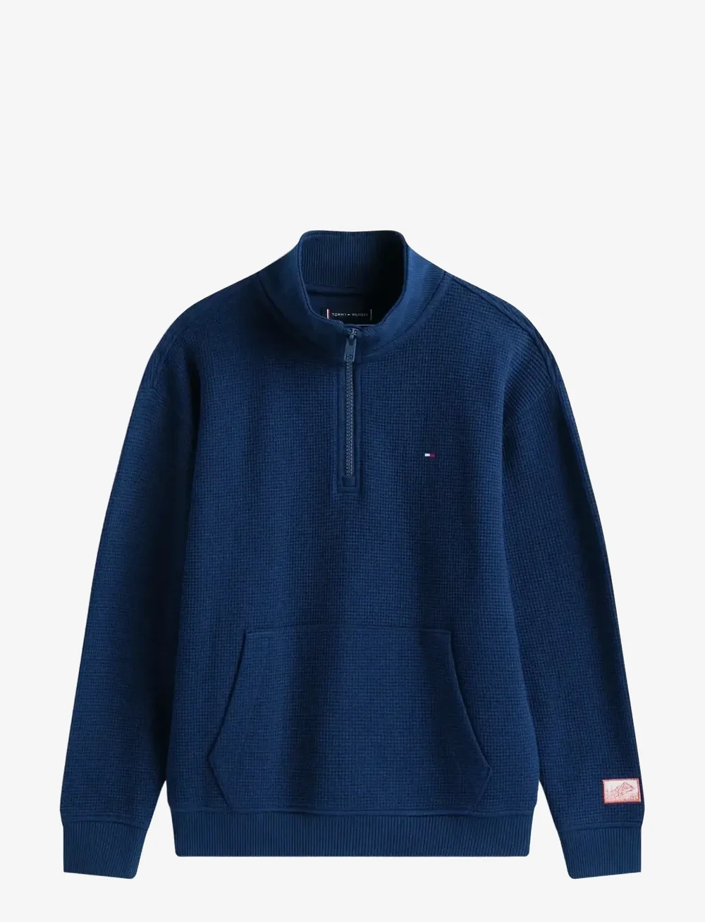 Tommy Hilfiger - TEXTURE HALF ZIP SWEATSHIRT - dressipluusid - dark night navy - 1