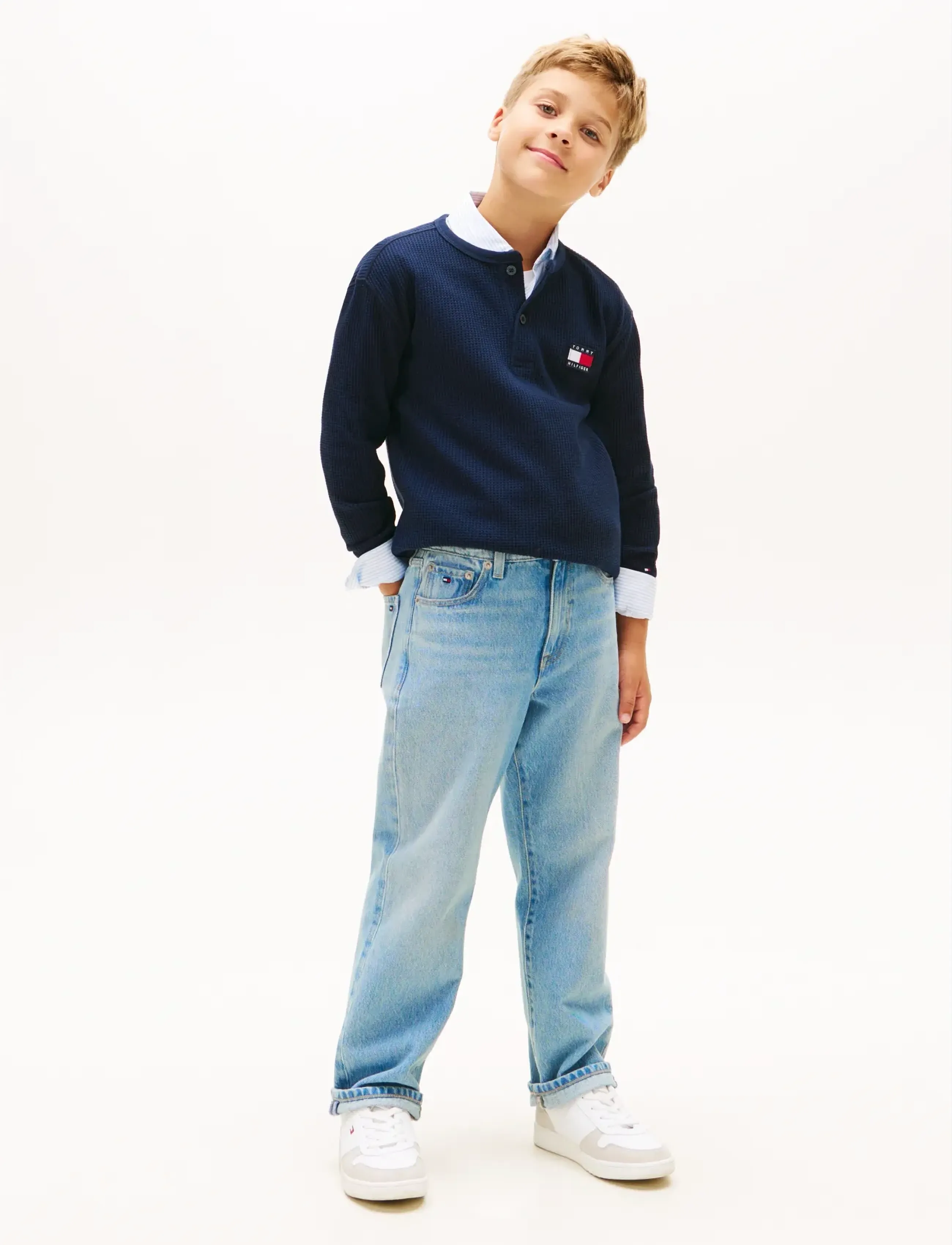 Tommy Hilfiger - HERITAGE HENLEY WAFFLE TEE LS - dark night navy - 3