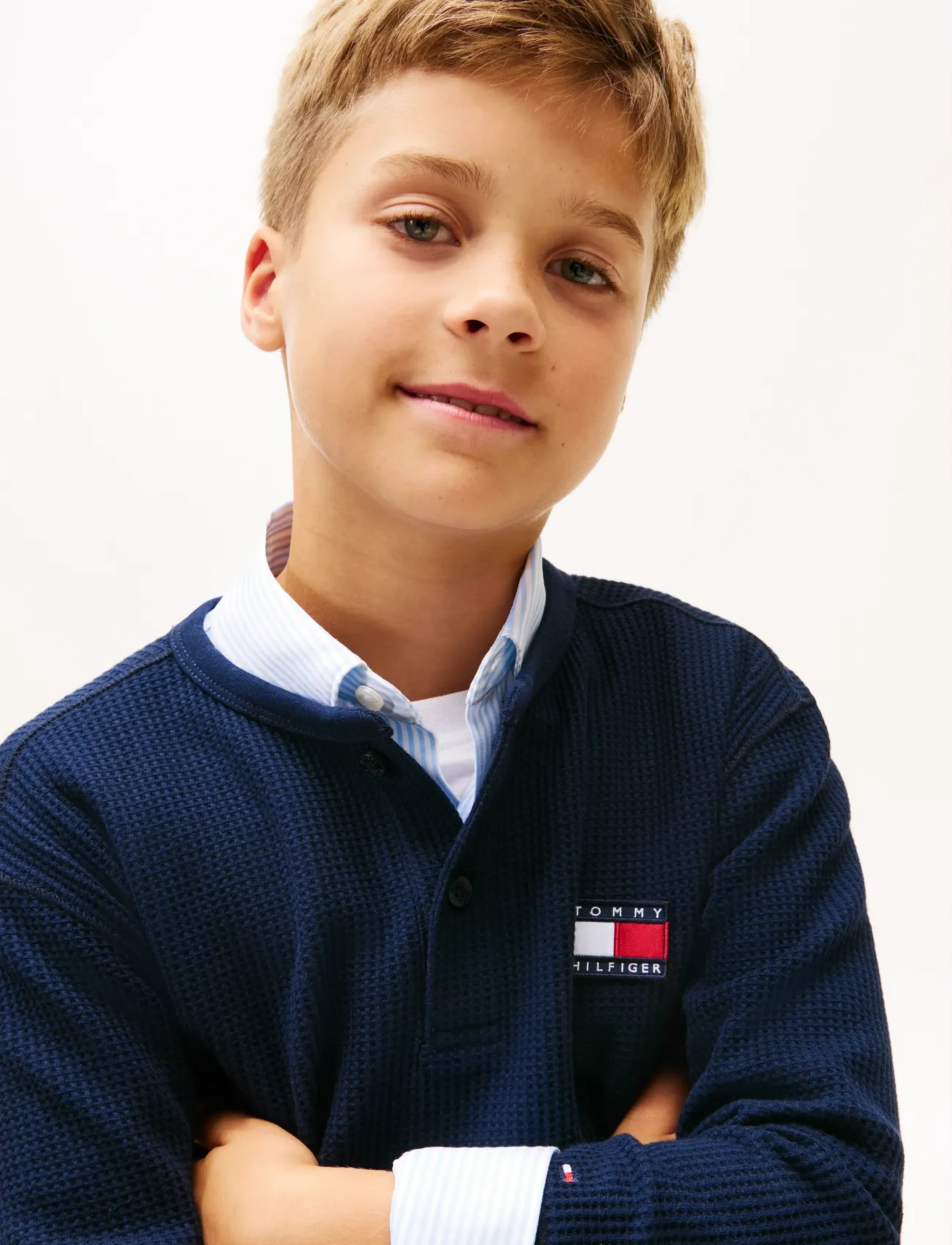 Tommy Hilfiger - HERITAGE HENLEY WAFFLE TEE LS - dark night navy - 4
