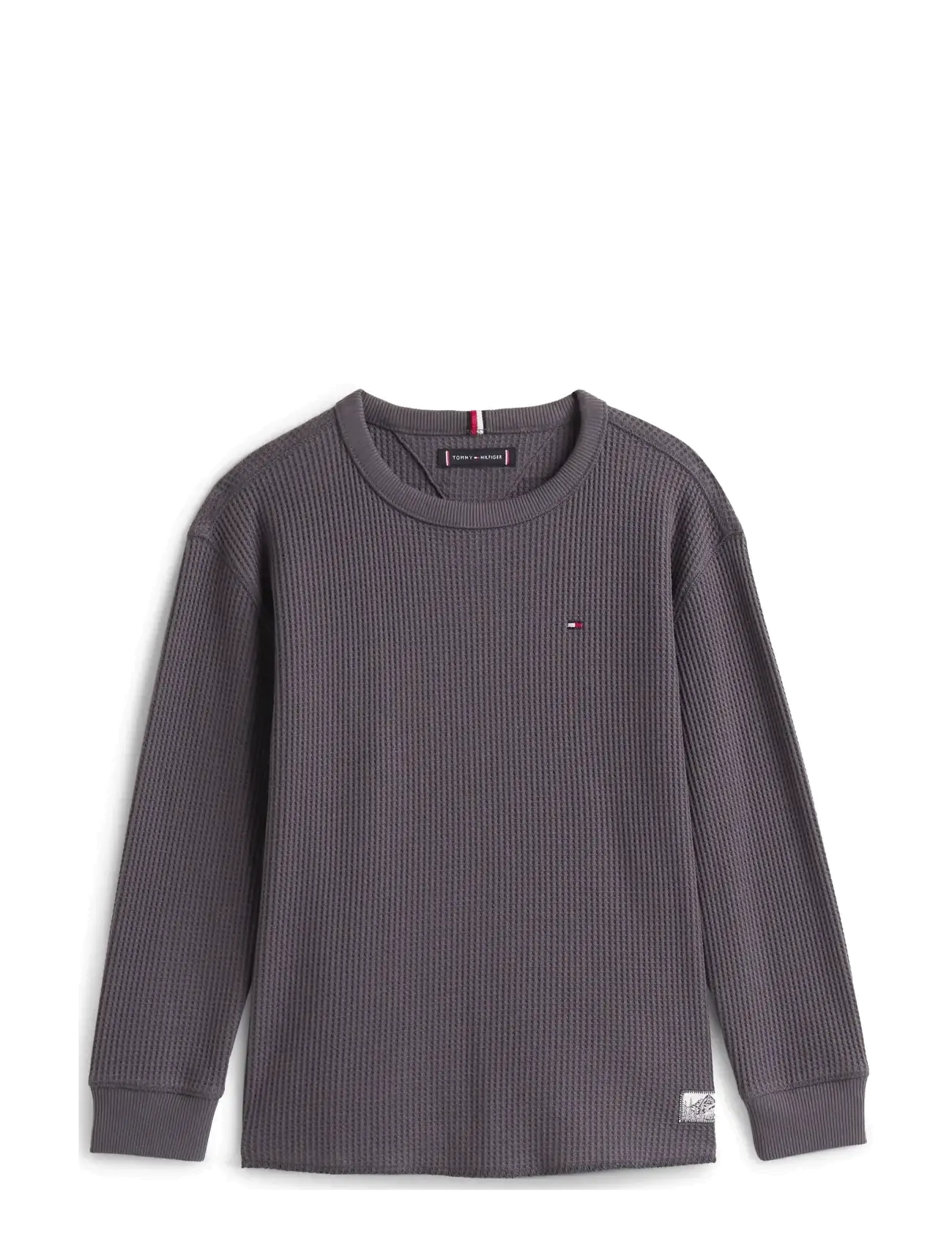 Tommy Hilfiger - TETXURED WAFFLE TEE LS - trøjer - washed black - 2