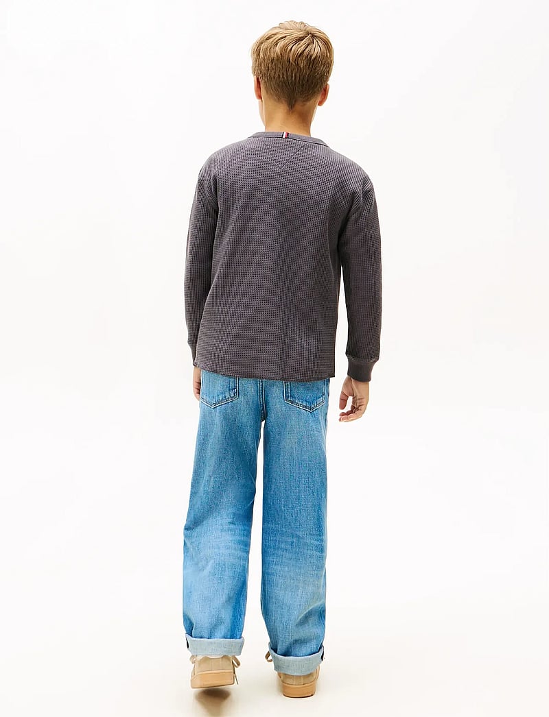 Tommy Hilfiger - TETXURED WAFFLE TEE LS - pullover - washed black - 4