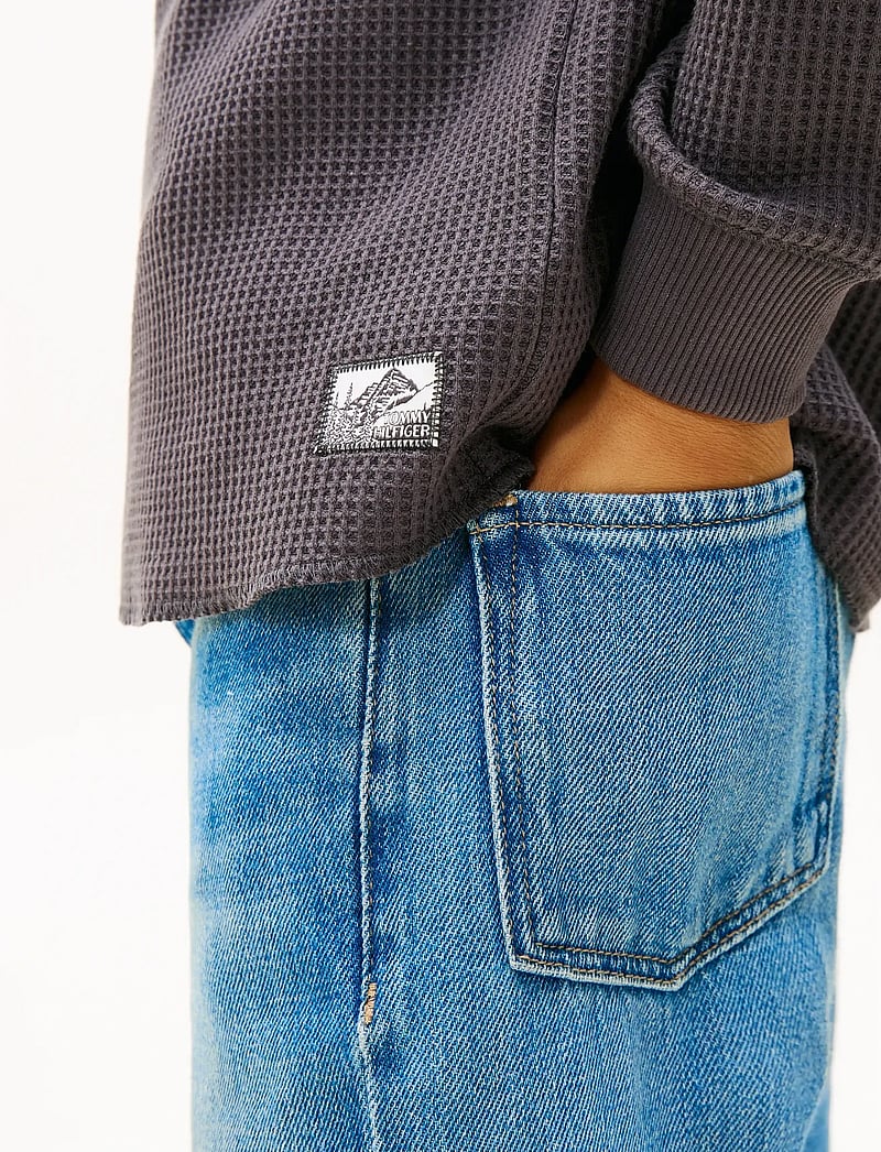 Tommy Hilfiger - TETXURED WAFFLE TEE LS - pullover - washed black - 5