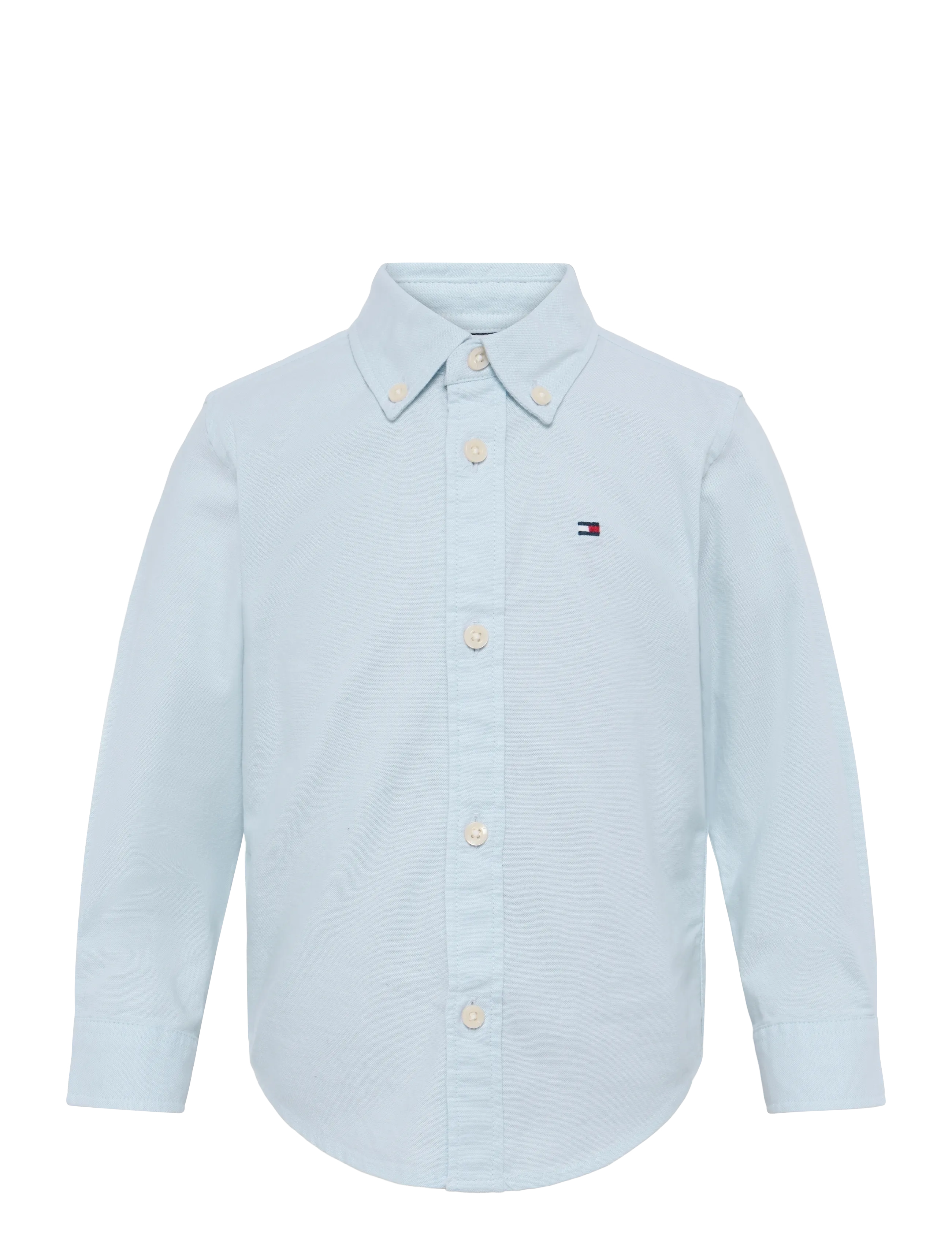 Tommy Hilfiger FLAG OXFORD SHIRT LS - Teens 140-176 - CALM BLUE / blue