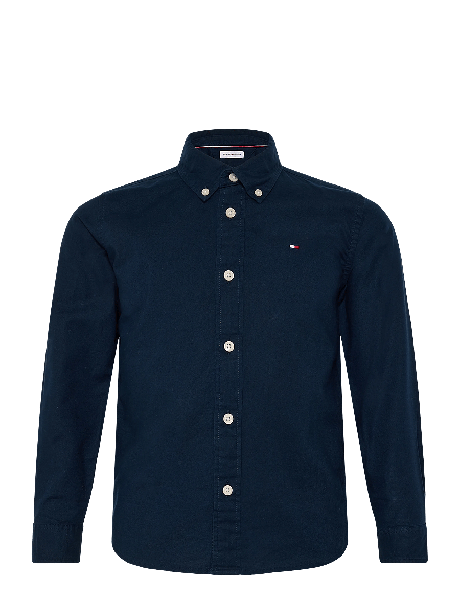 Tommy Hilfiger - FLAG OXFORD SHIRT LS - langärmlige hemden - dark blue - 1