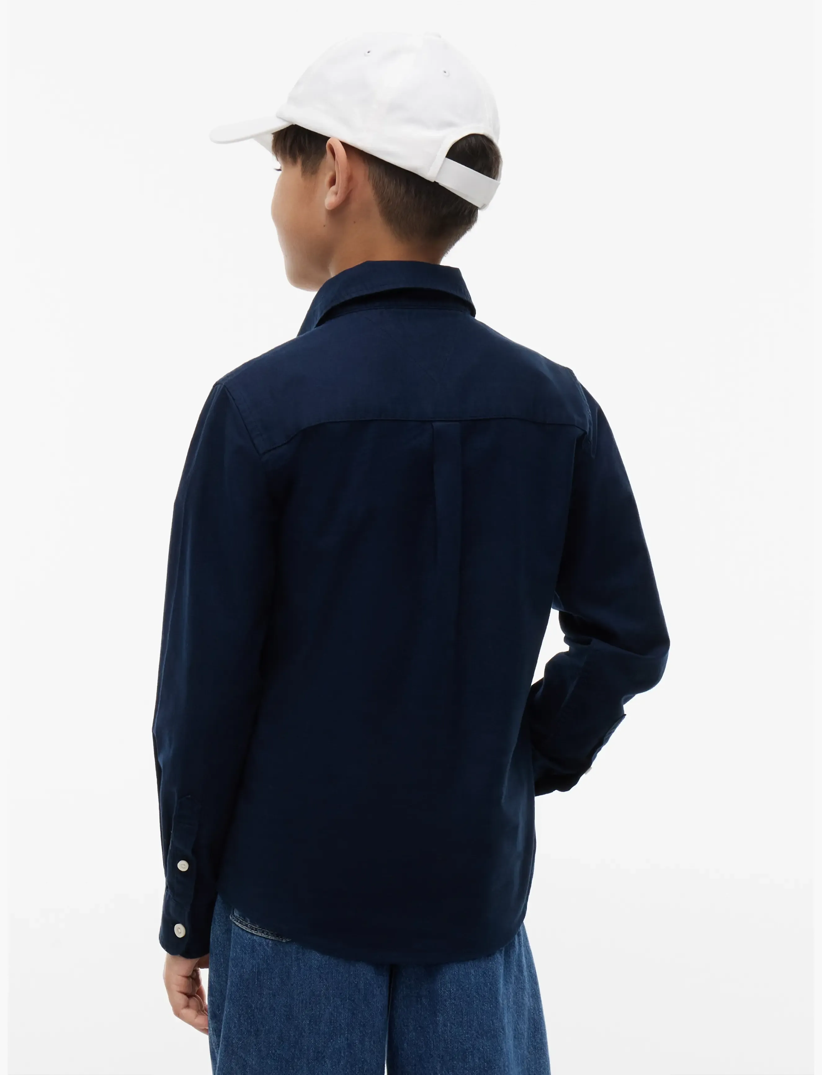 Tommy Hilfiger - FLAG OXFORD SHIRT LS - langärmlige hemden - dark blue - 3