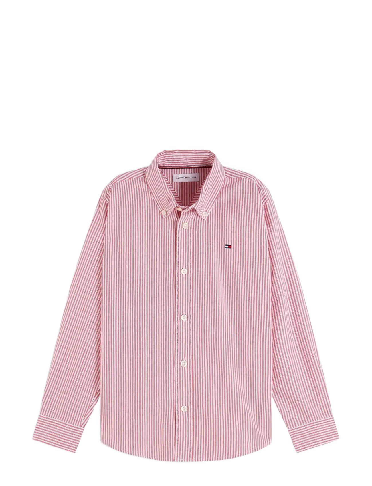 Tommy Hilfiger - FLAG OXFORD SHIRT LS - langærmede skjorter - red glare stripes - 1