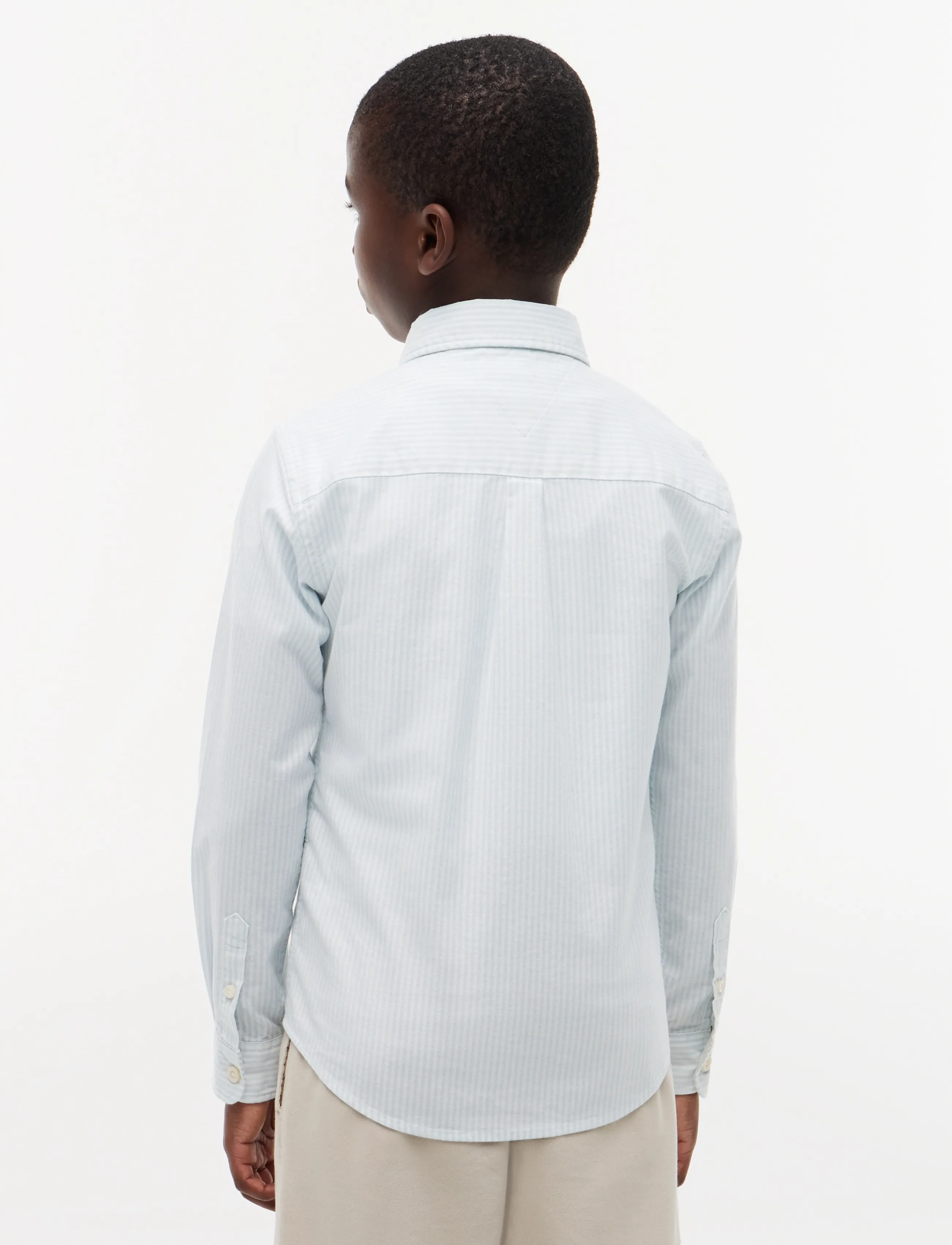 Tommy Hilfiger - FLAG OXFORD SHIRT LS - langärmlige hemden - sky blue stripes - 3